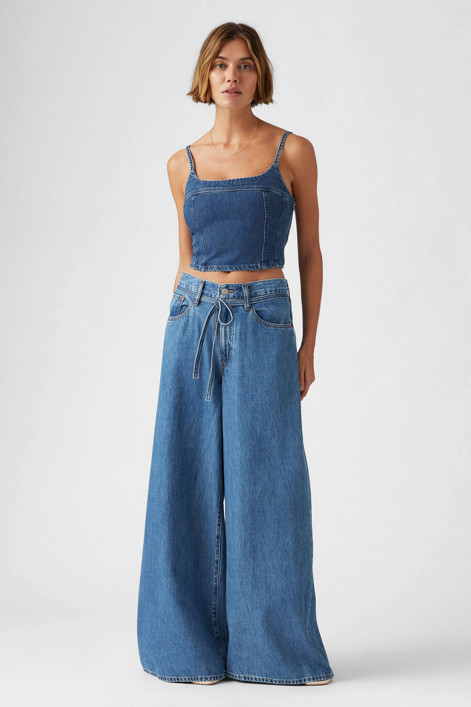 Женские синие джинсы XL Superwide Levi’s® 001T3;0002