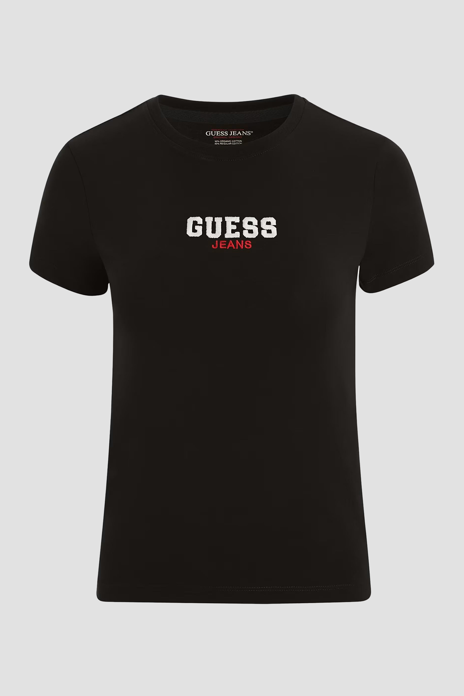 Женская черная футболка Guess Jeans W4YI64.KA0H1;JBLK