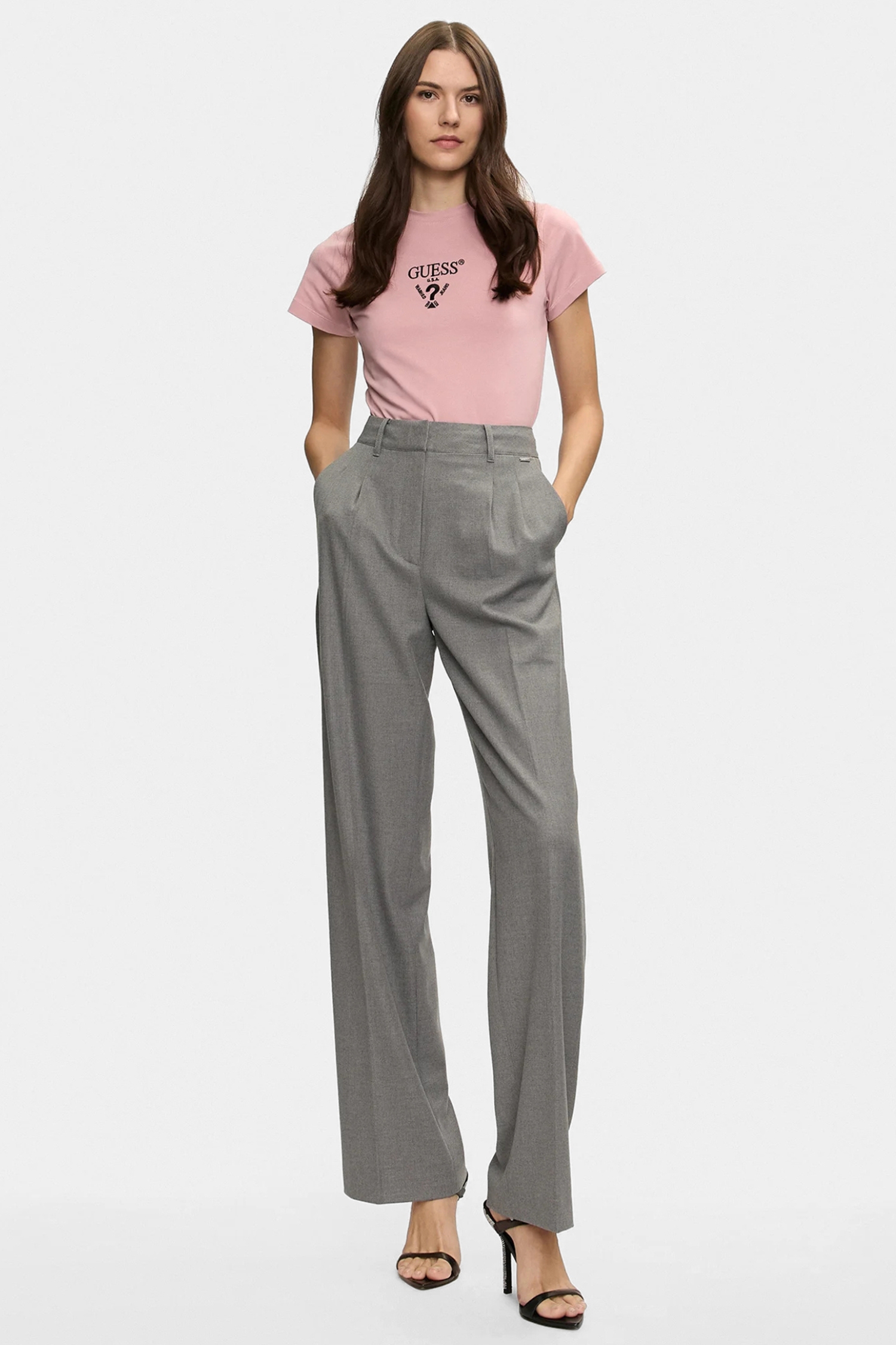Жіноча рожева футболка Guess V4YI21.KCDH1;G4L7