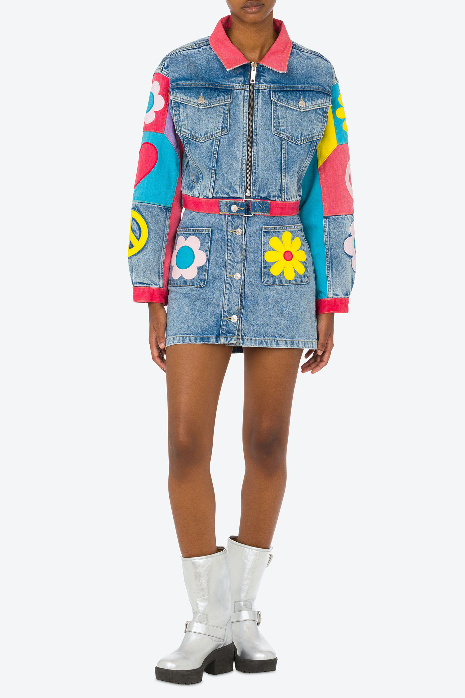 Женская синяя джинсовая куртка Moschino A0503.3236;1295