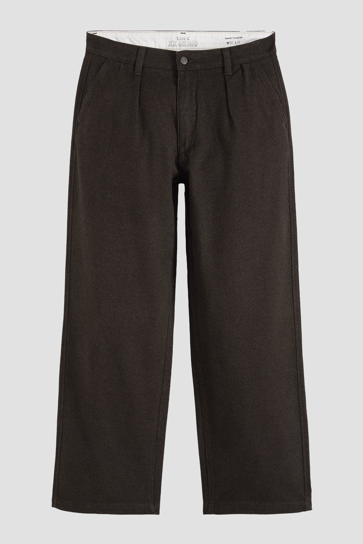 Мужские темно-коричневые брюки XX Chino Baggy Pleated Levi’s® 0081N;0001