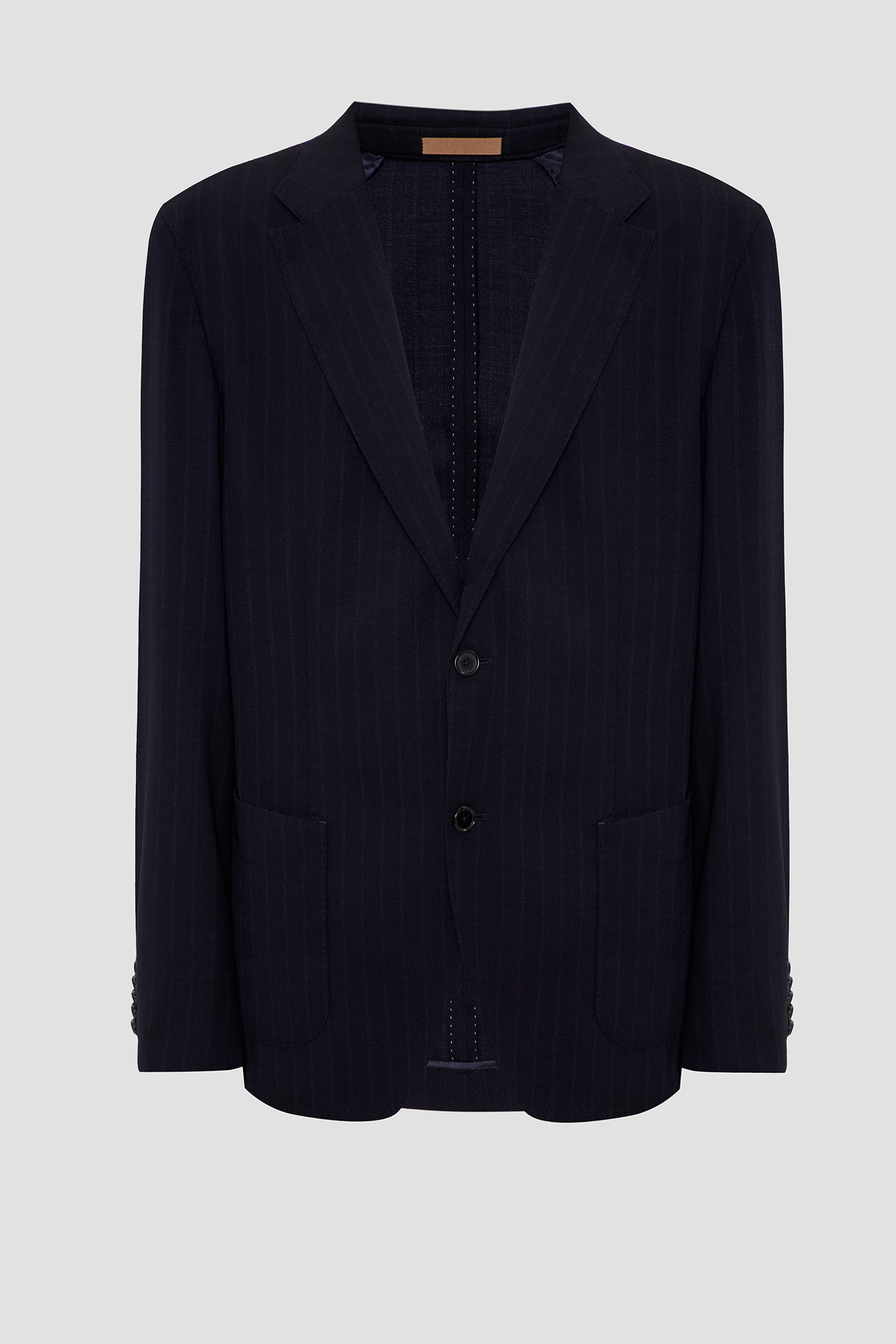 Мужской темно-синий шерстяной блейзер BOSS 50520326;404