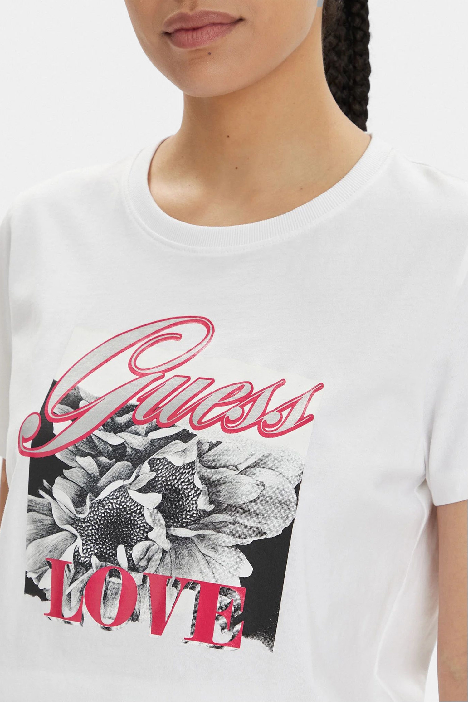 Женская белая футболка Guess W4GI17.I3Z14;F0BO