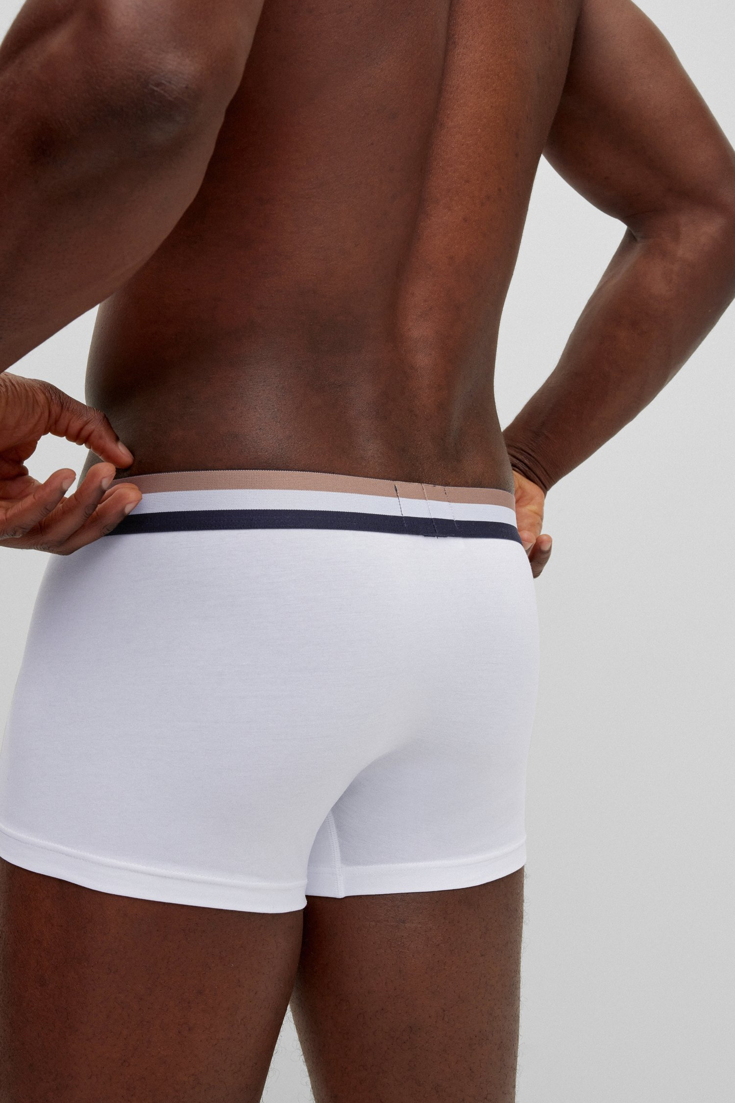 Чоловічі білі боксери BOSS 50475416;100