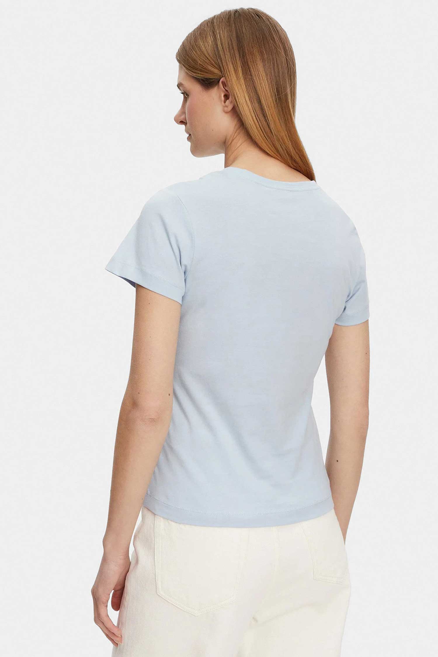 Женская голубая футболка Guess V5GI02.K9RM1;G7O3