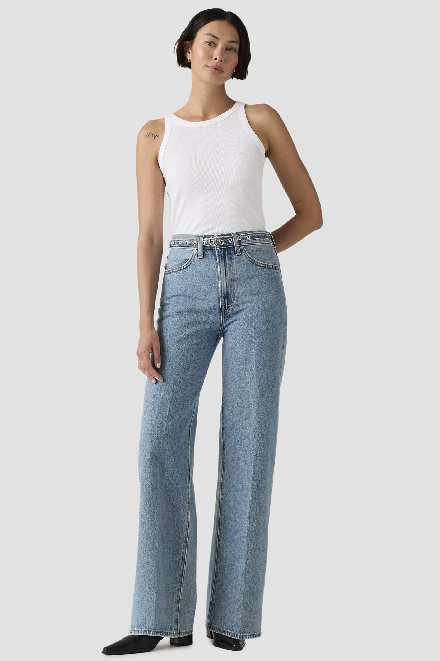 Женские голубые джинсы Ribcage Levi’s® 005LK;0000