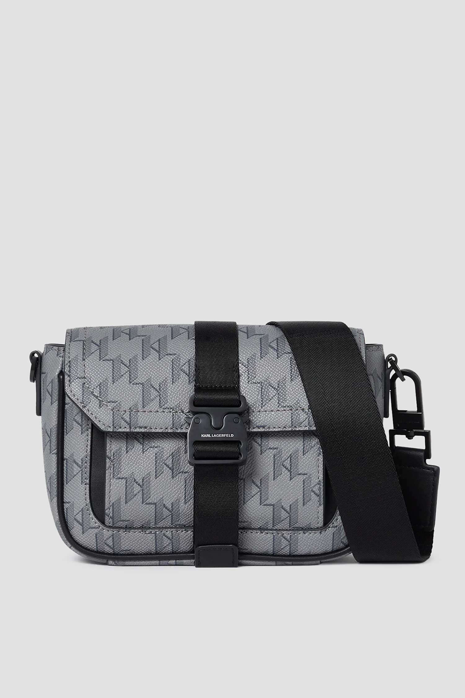 Мужская серая сумка с узором Karl Lagerfeld A2M30163;1LZ
