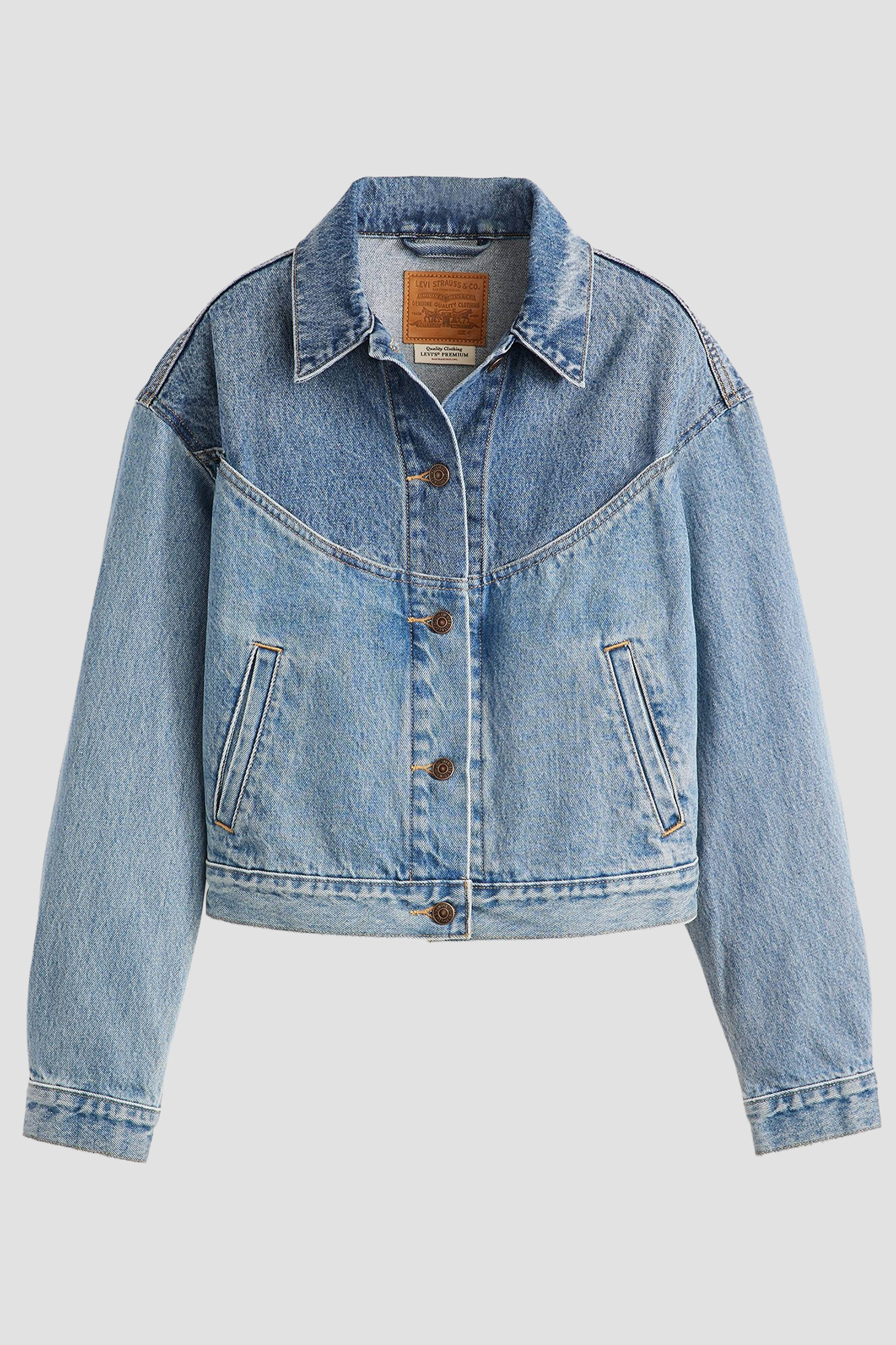 Женская голубая джинсовая куртка Levi’s® 001WO;0000