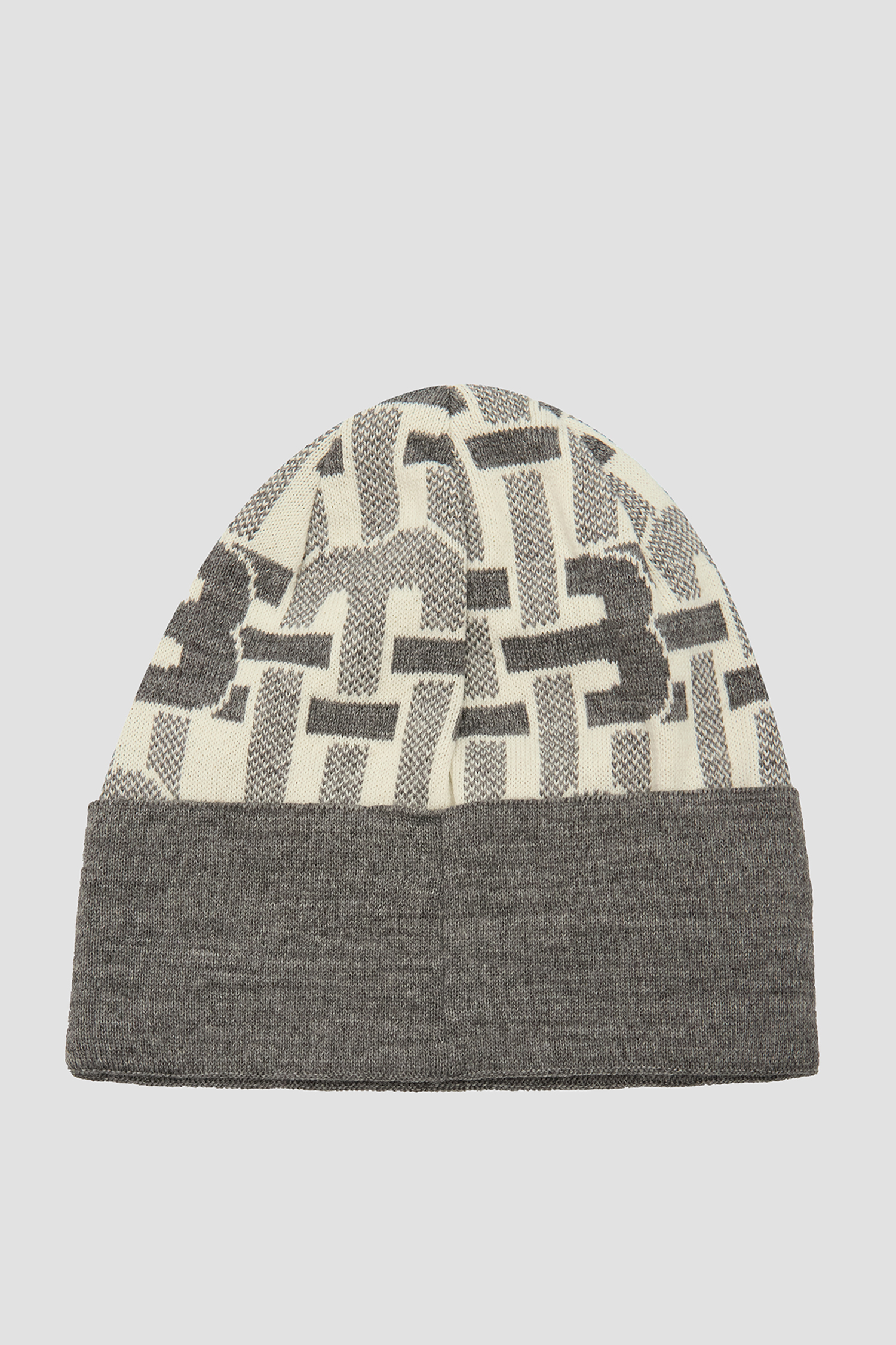 Женская серая шерстяная шапка с узором BALDININI L5B002XXMSLA;GRPN