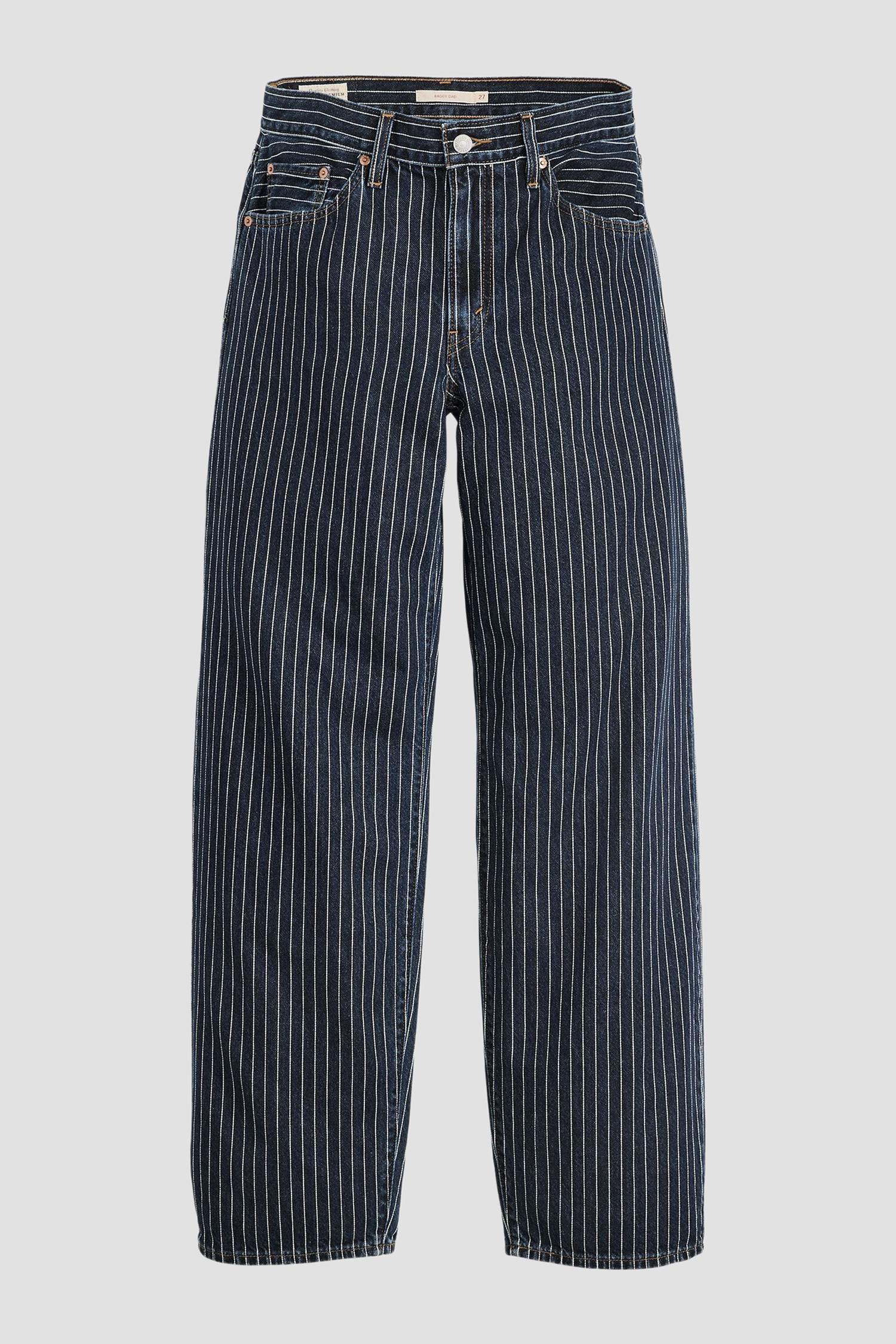 Женские темно-синие джинсы в полоску Baggy Dad Levi’s® A3494;0047