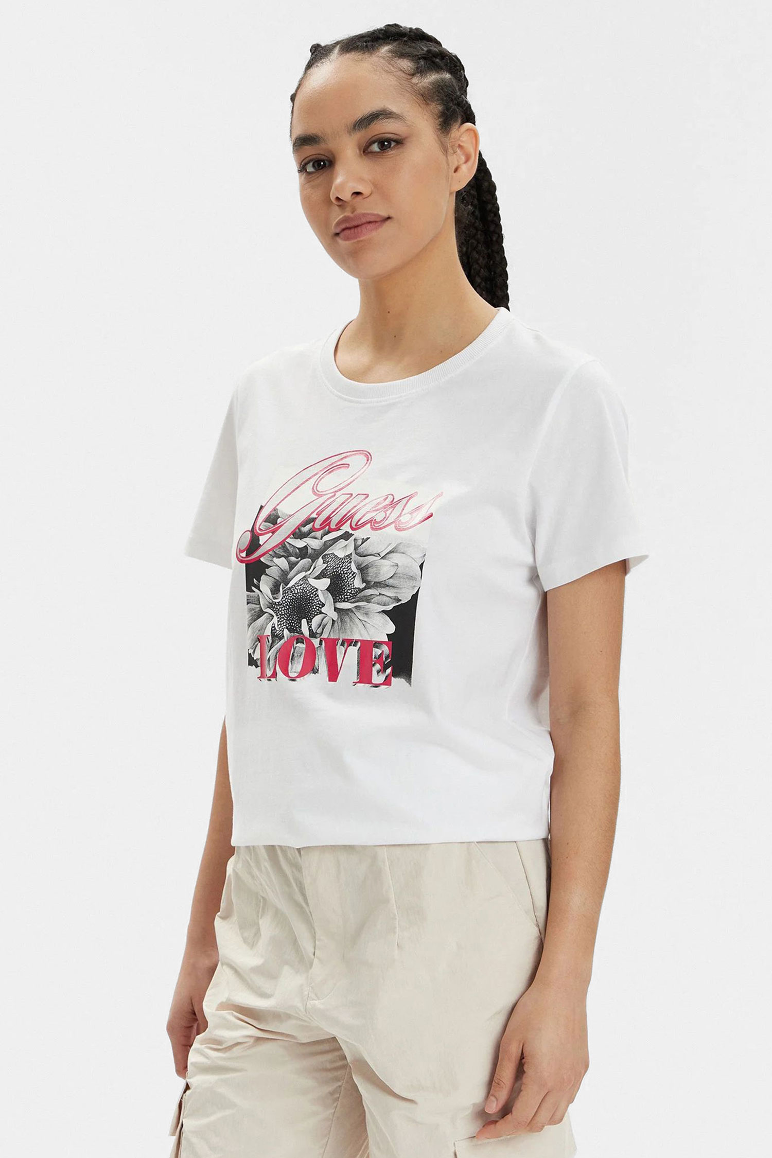 Женская белая футболка Guess W4GI17.I3Z14;F0BO