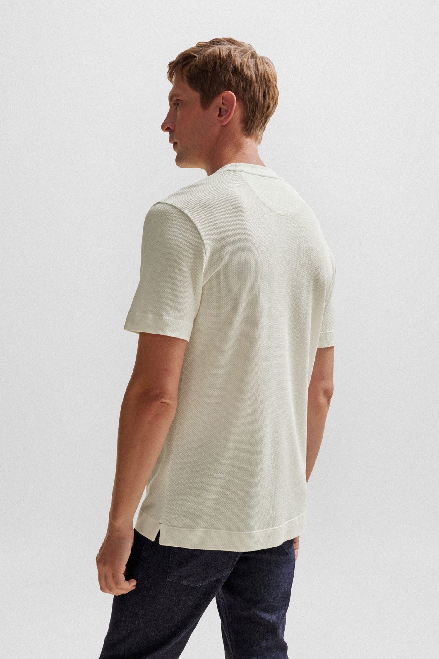 Мужская белая футболка BOSS 50508036;118