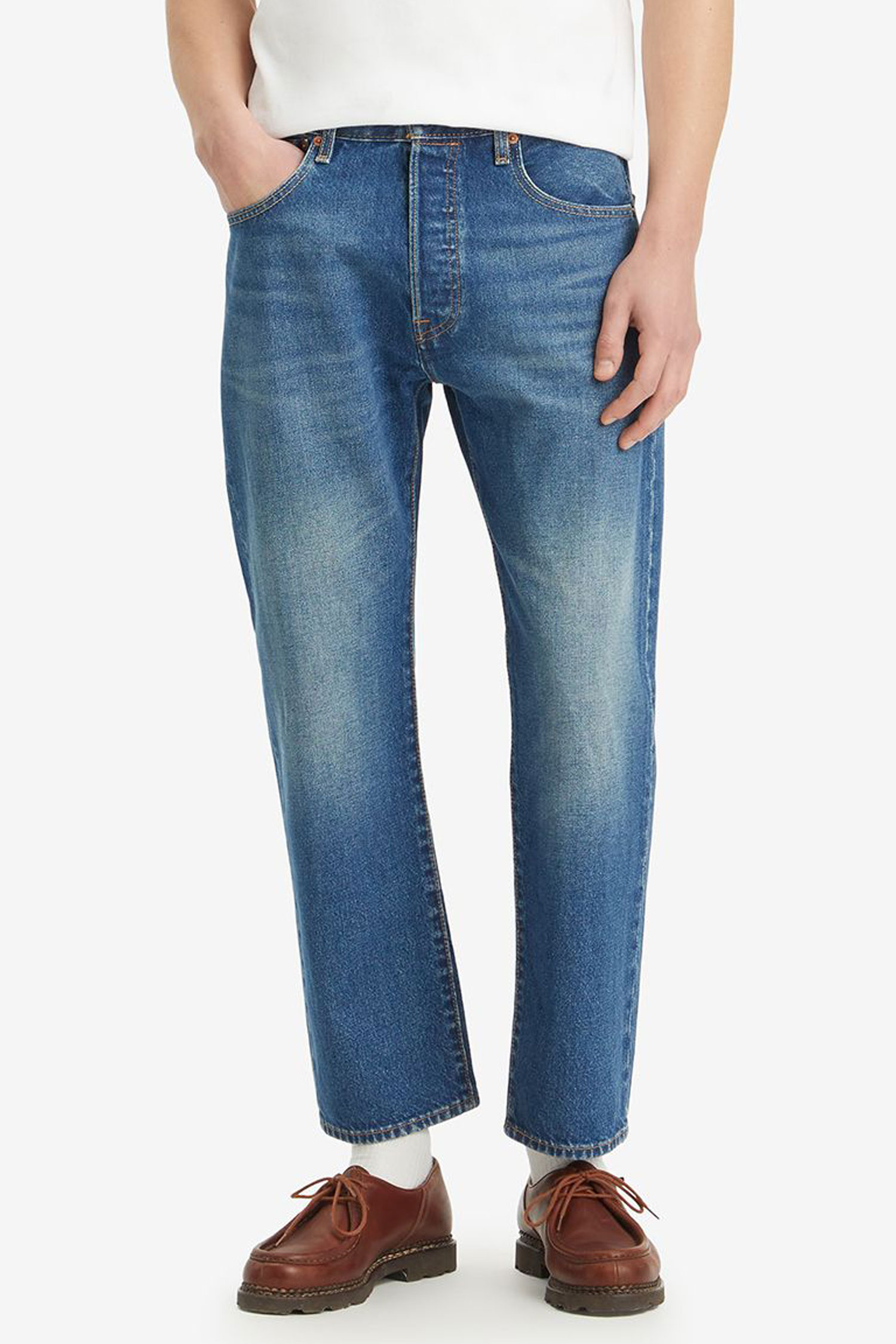 Чоловічі сині джинси 501®'93 Straight Crop Levi's® 29098;0045