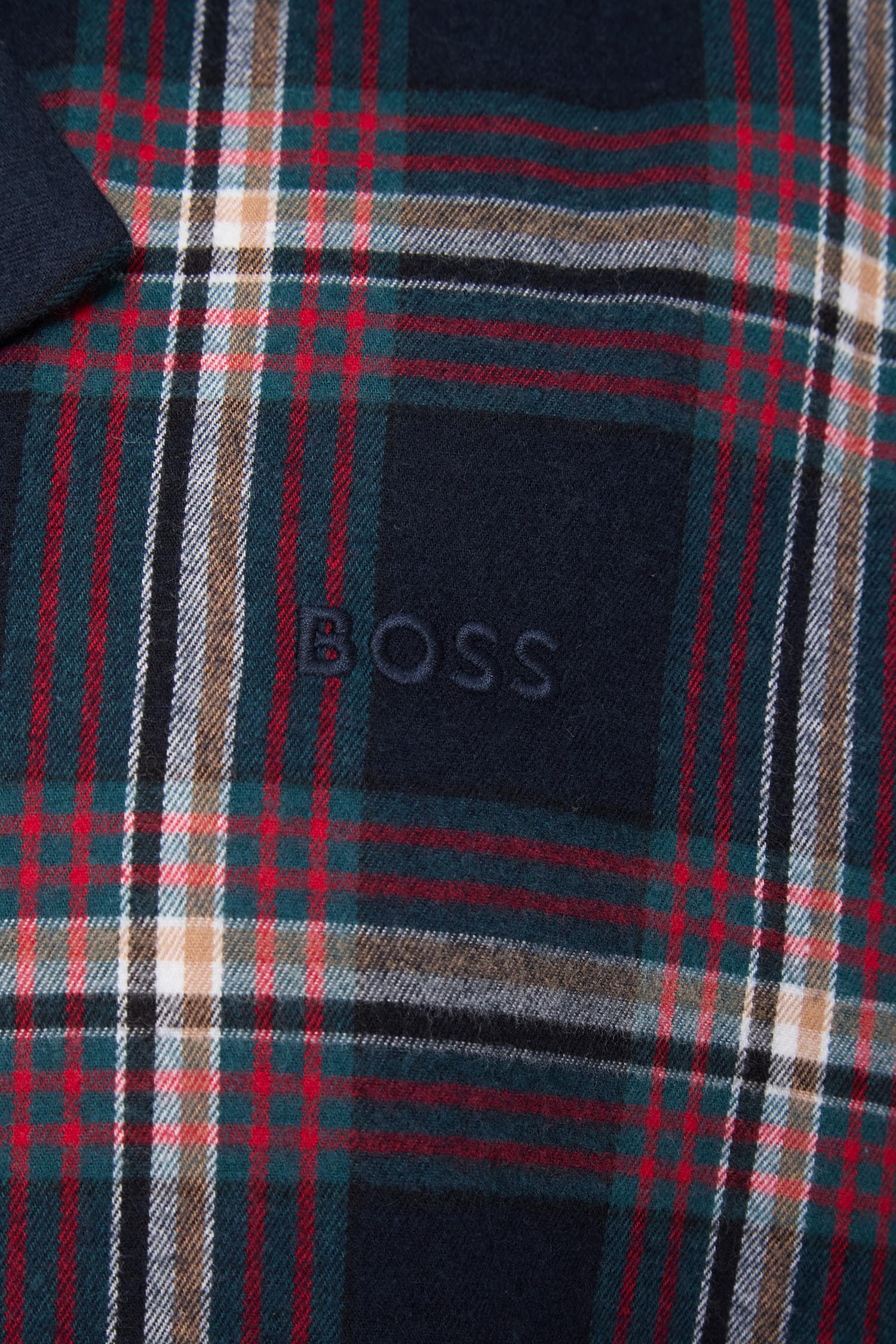 Мужская пижама в клетку (рубашка, брюки) BOSS 50550756;460