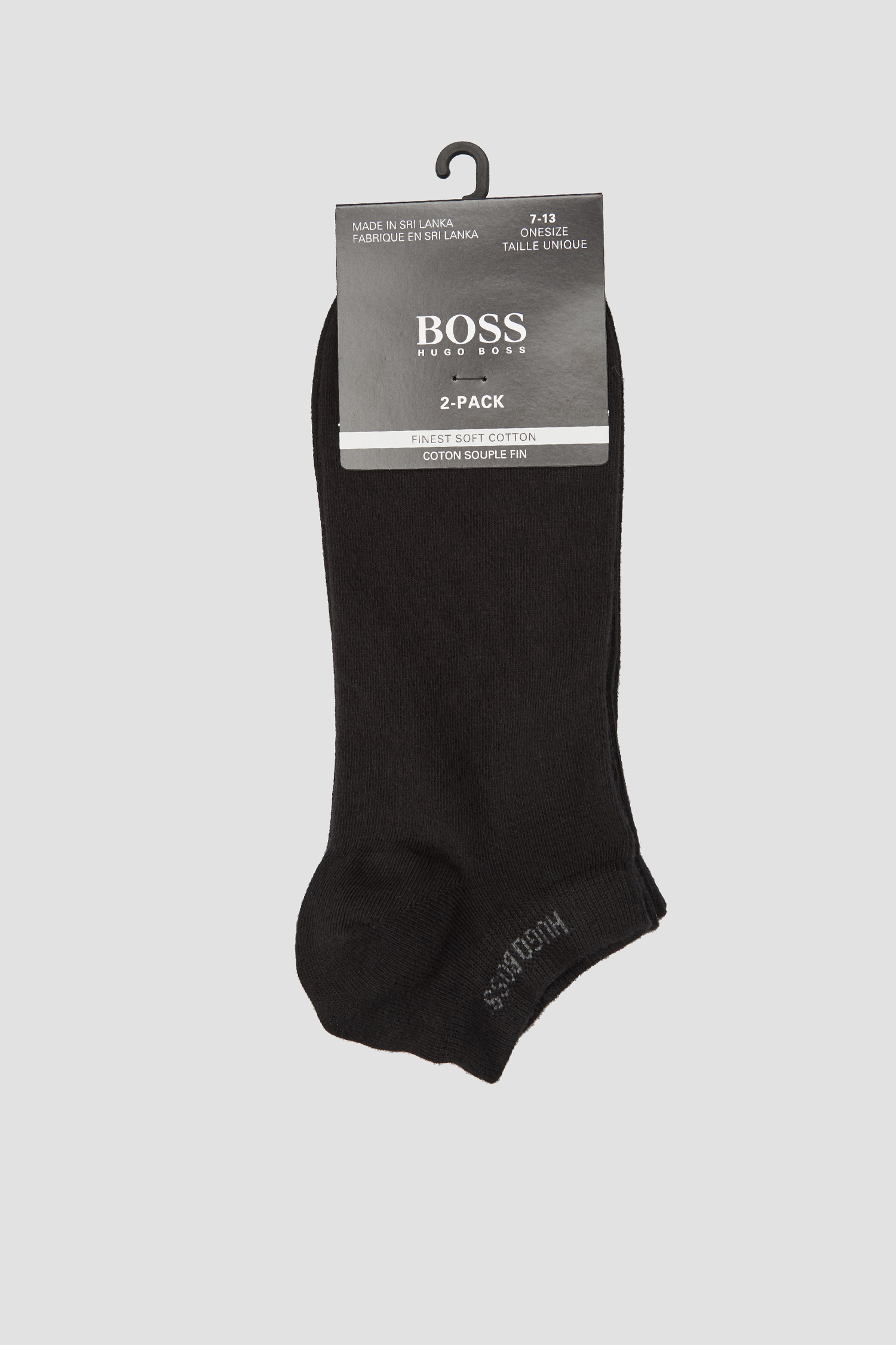 Мужские черные носки (2 пары) BOSS 50392015;001
