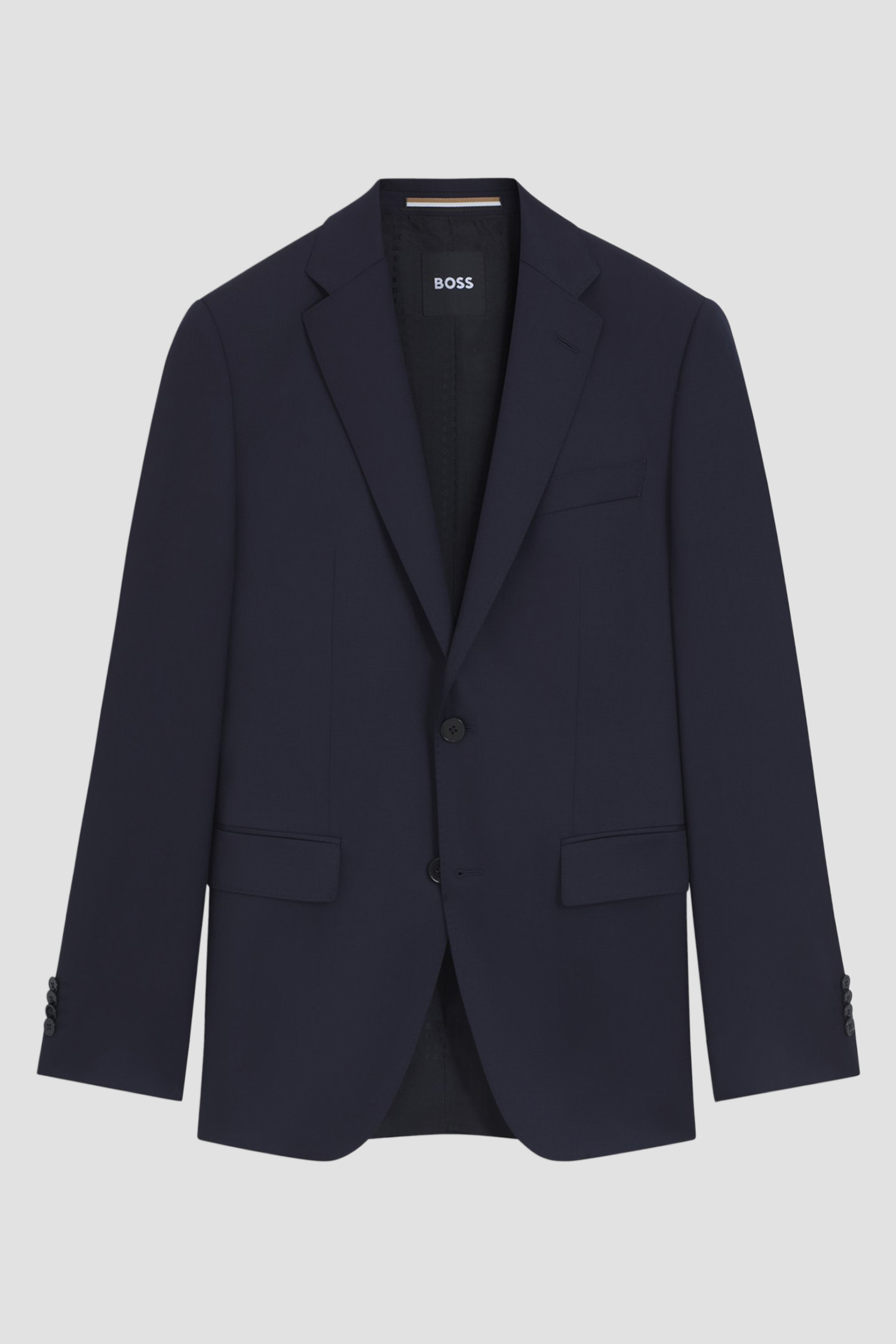 Мужской темно-синий шерстяной пиджак BOSS 50469172;401
