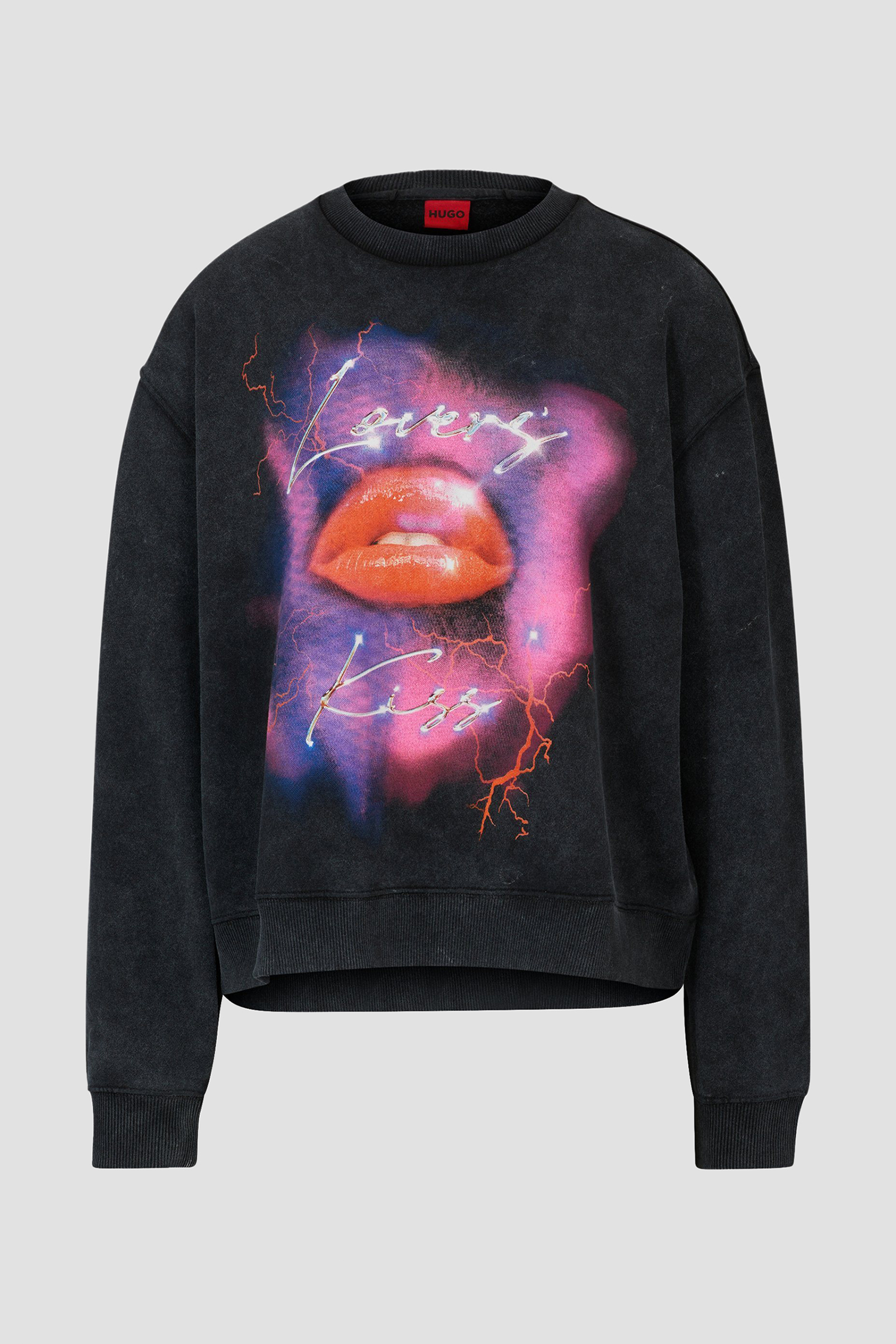 Женский черный свитшот HUGO 50508524;002