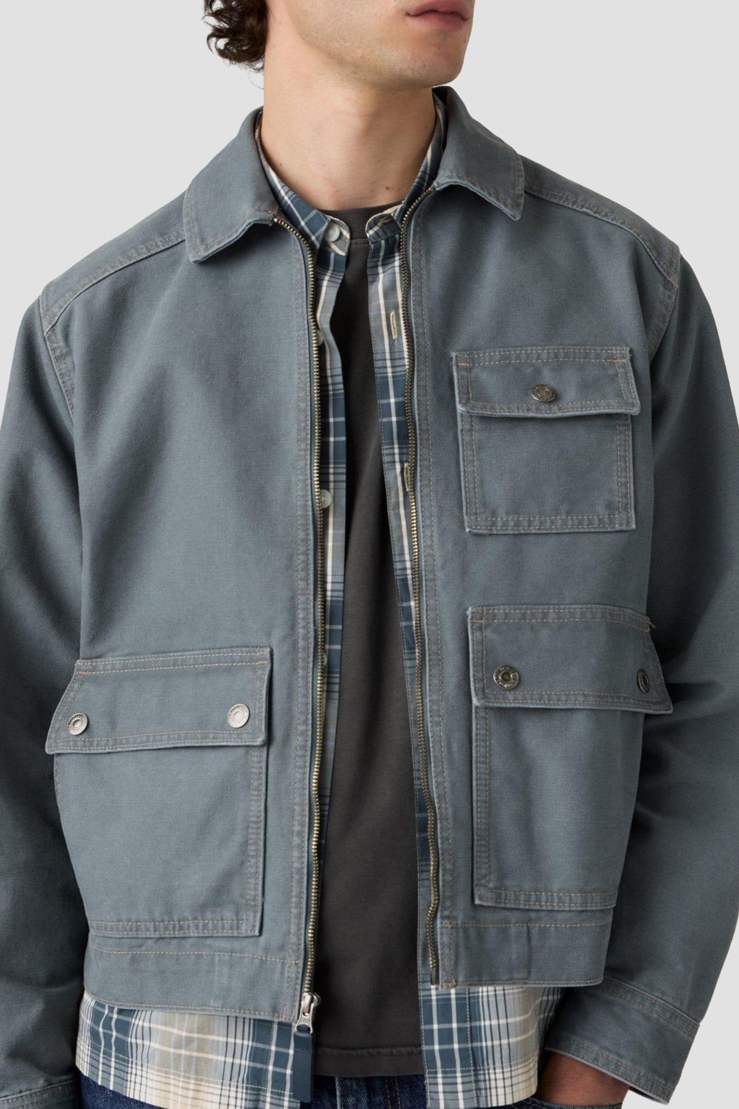 Мужская голубая джинсовая куртка Levi’s® 007RZ;0001