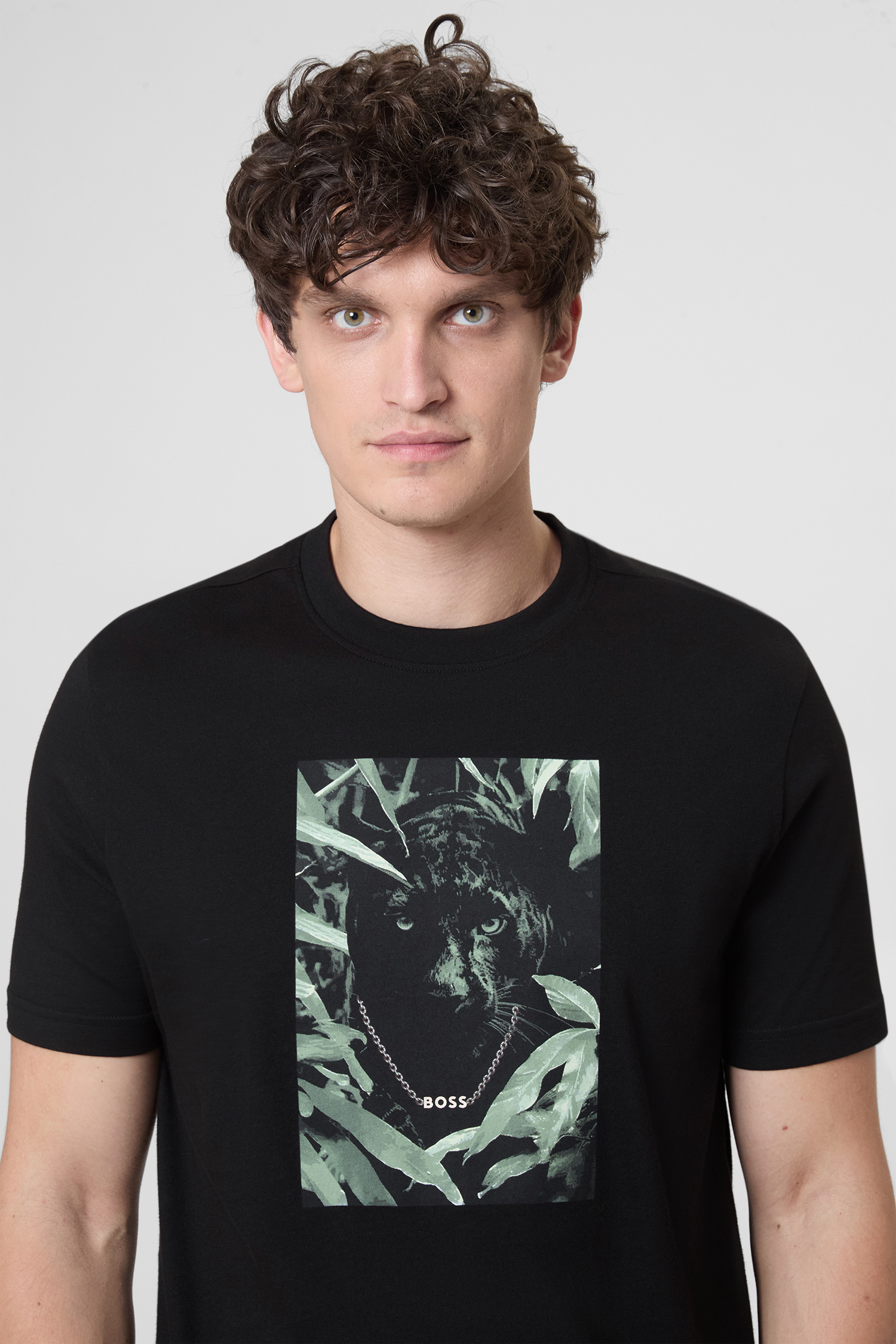 Мужская черная футболка BOSS 50546362;001