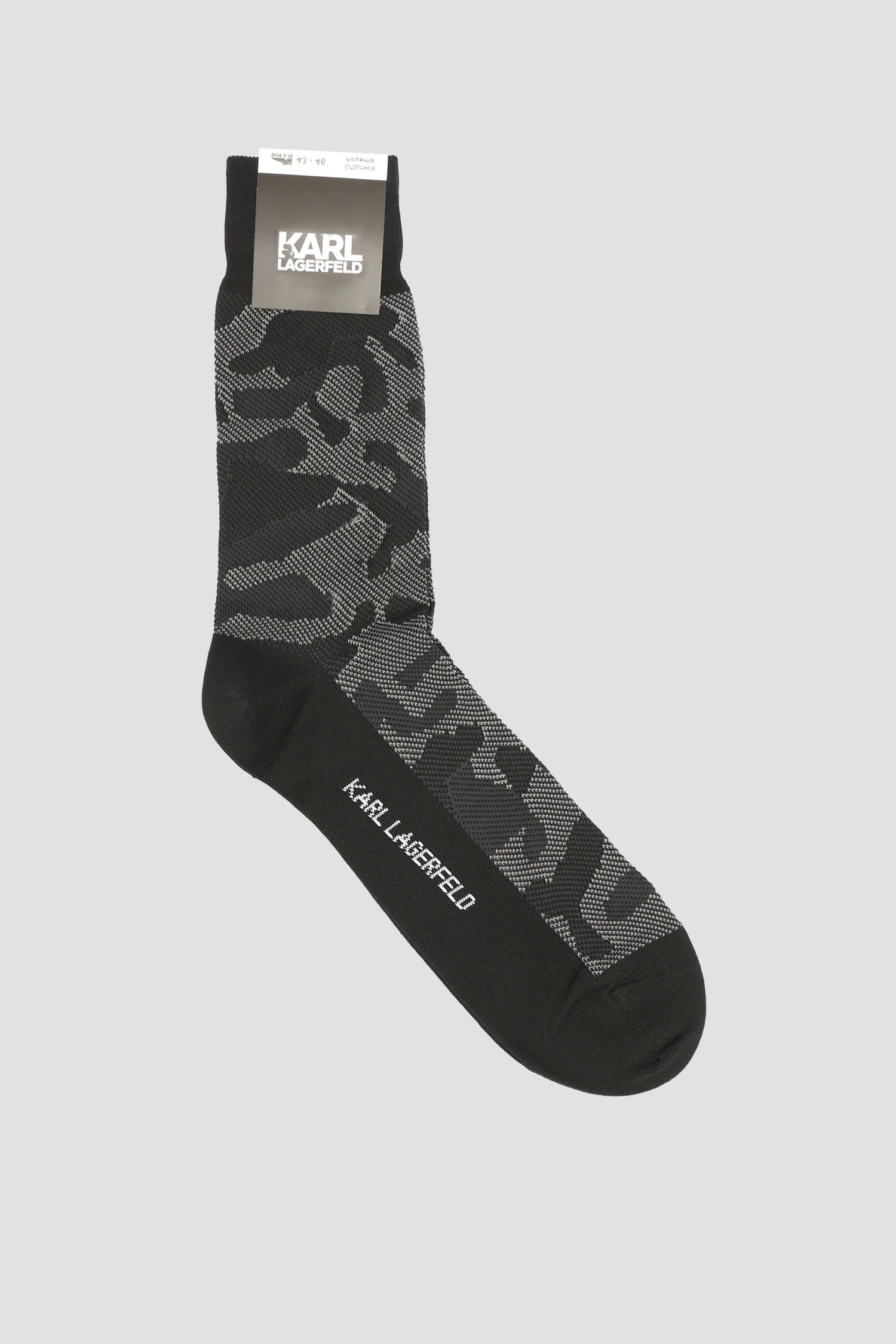 Мужские черные камуфляжные носки Karl Lagerfeld 582101.805507;990