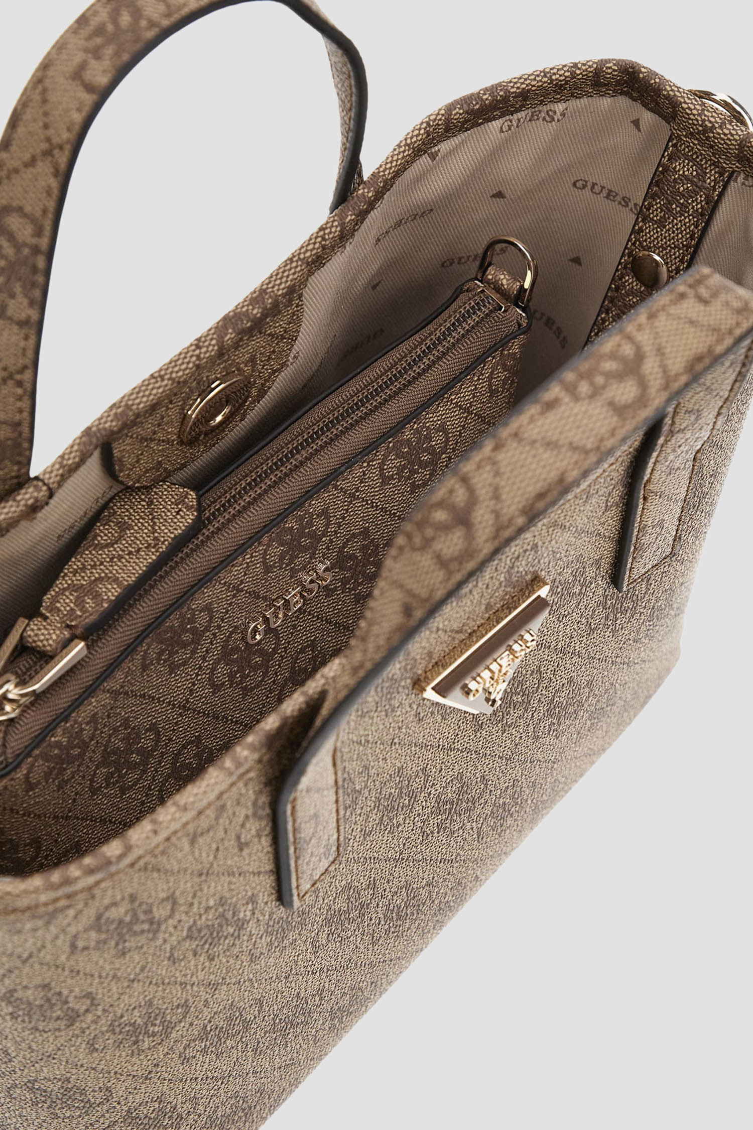 Женская бежевая сумка с узором Guess HWSG92.11750;LTL