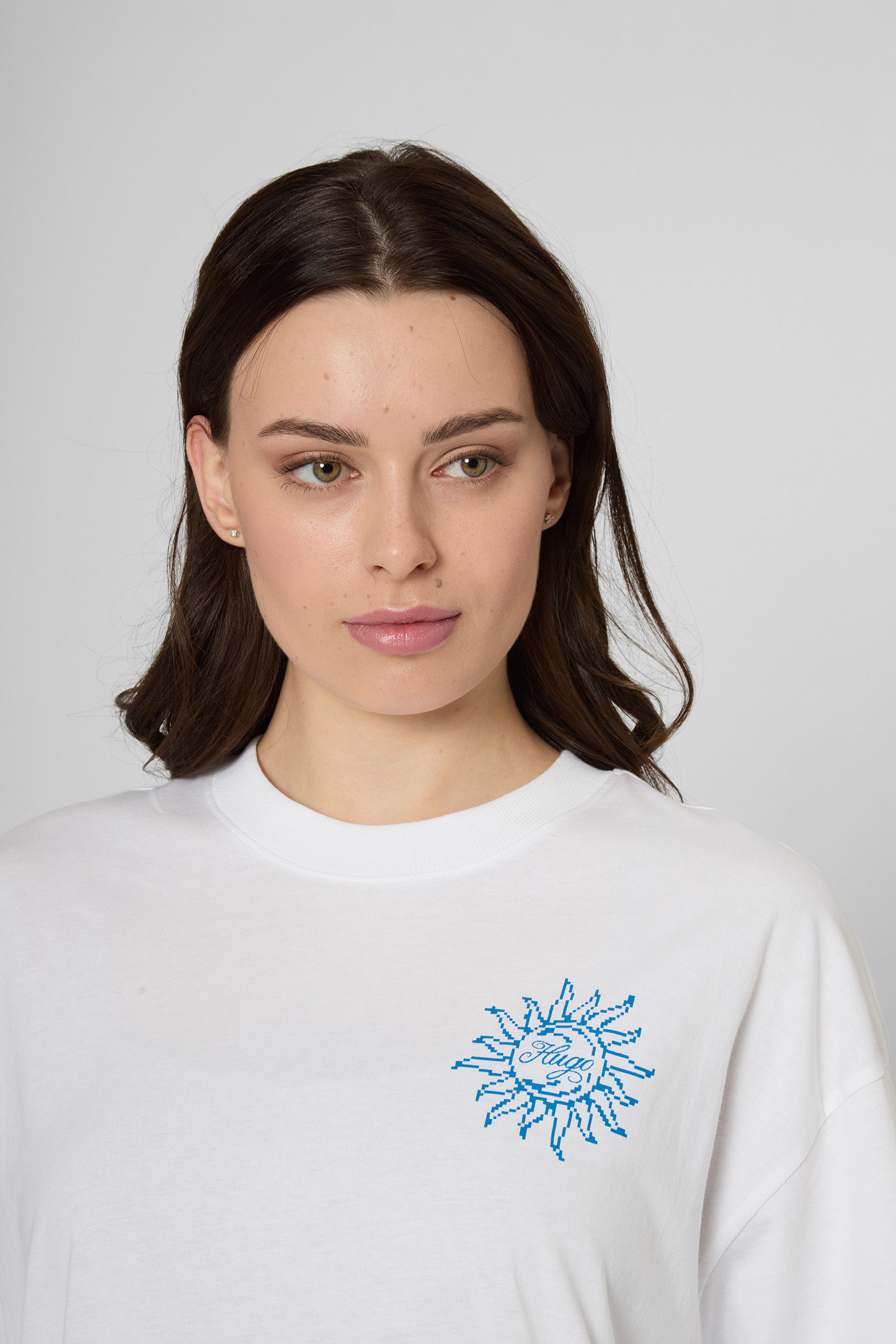 Жіноча біла футболка HUGO BLUE 50547957;100