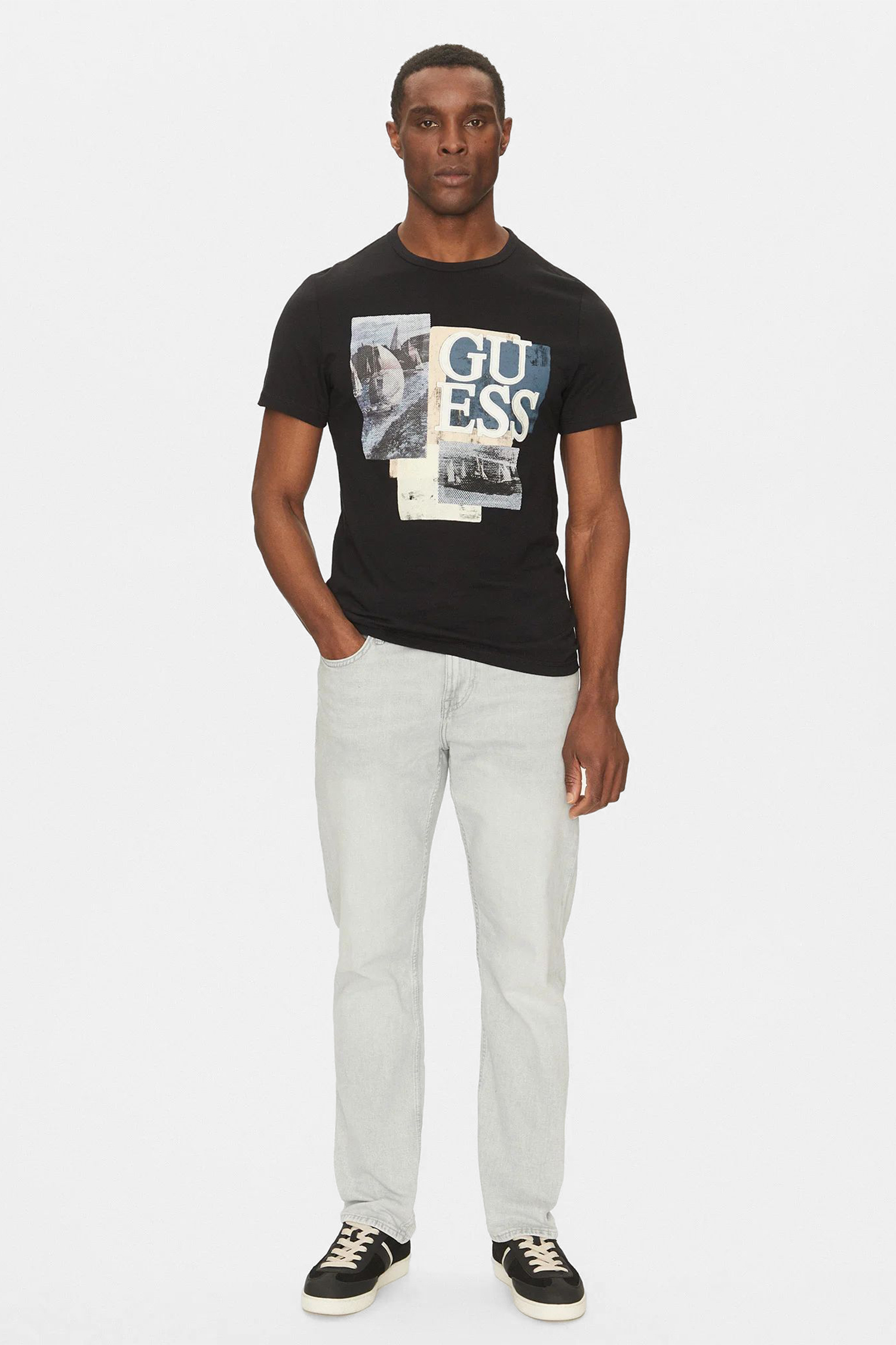 Мужская черная футболка Guess M5GI04.I3Z14;JBLK