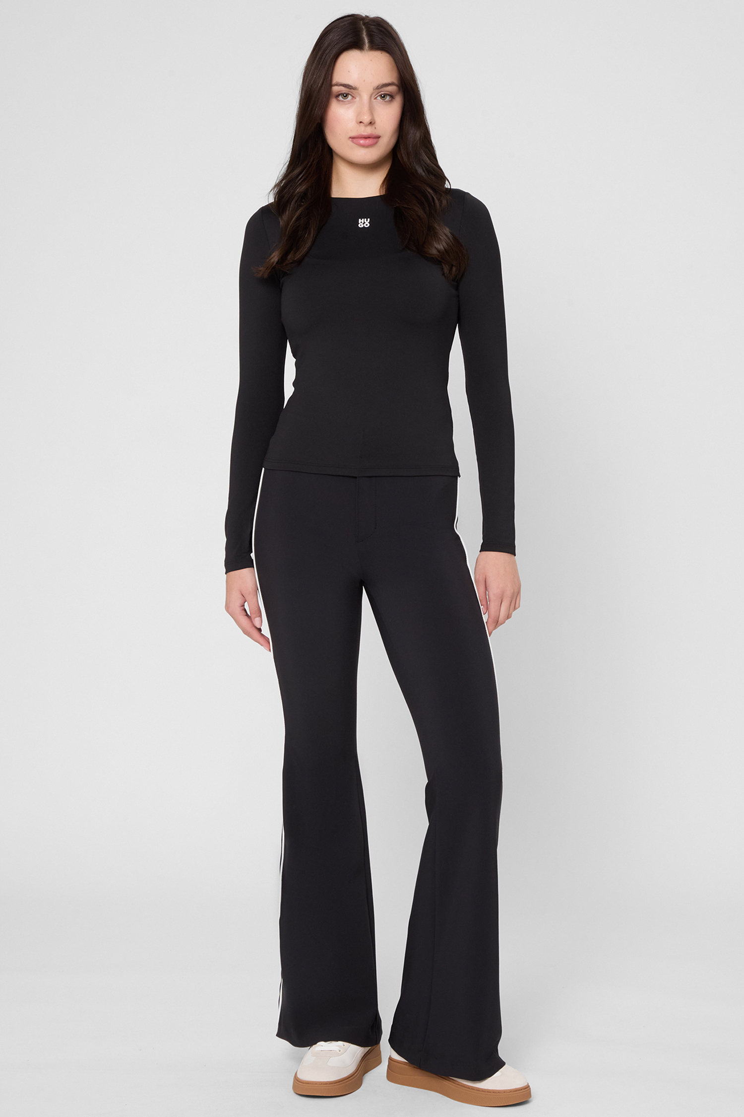 Женские черные брюки HUGO BLUE 50542169;001