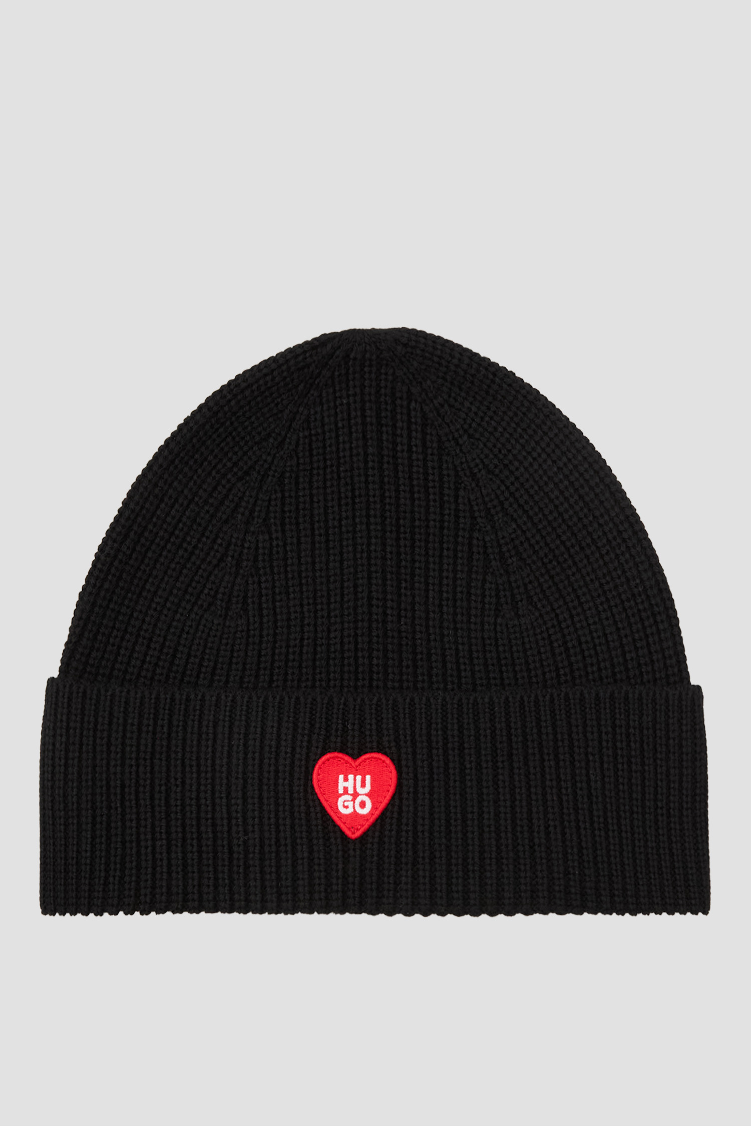 Жіноча чорна вовняна шапка HUGO 50556283;001