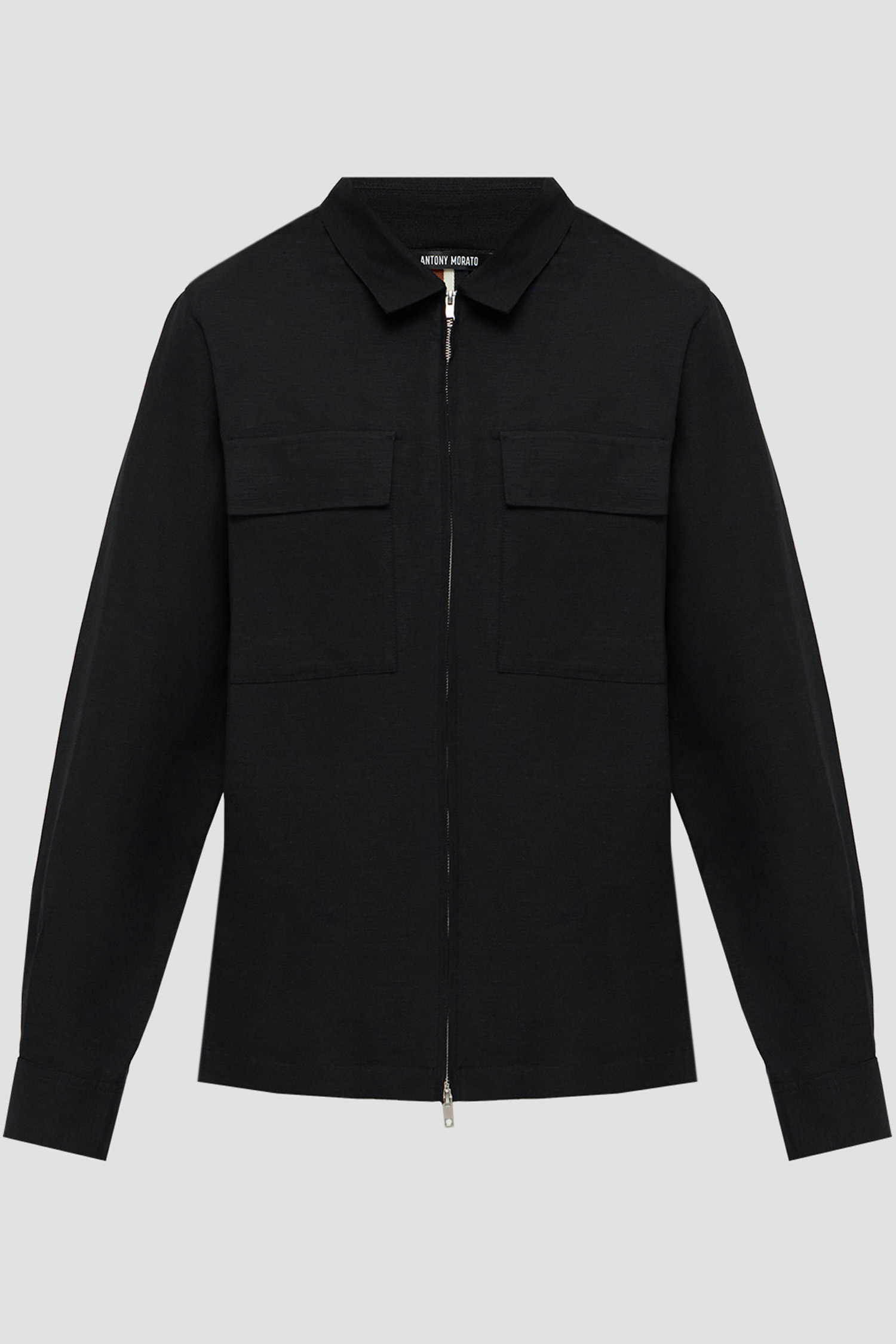 Чоловіча чорна лляна сорочка Antony Morato MMSL00795.FA900135;9000