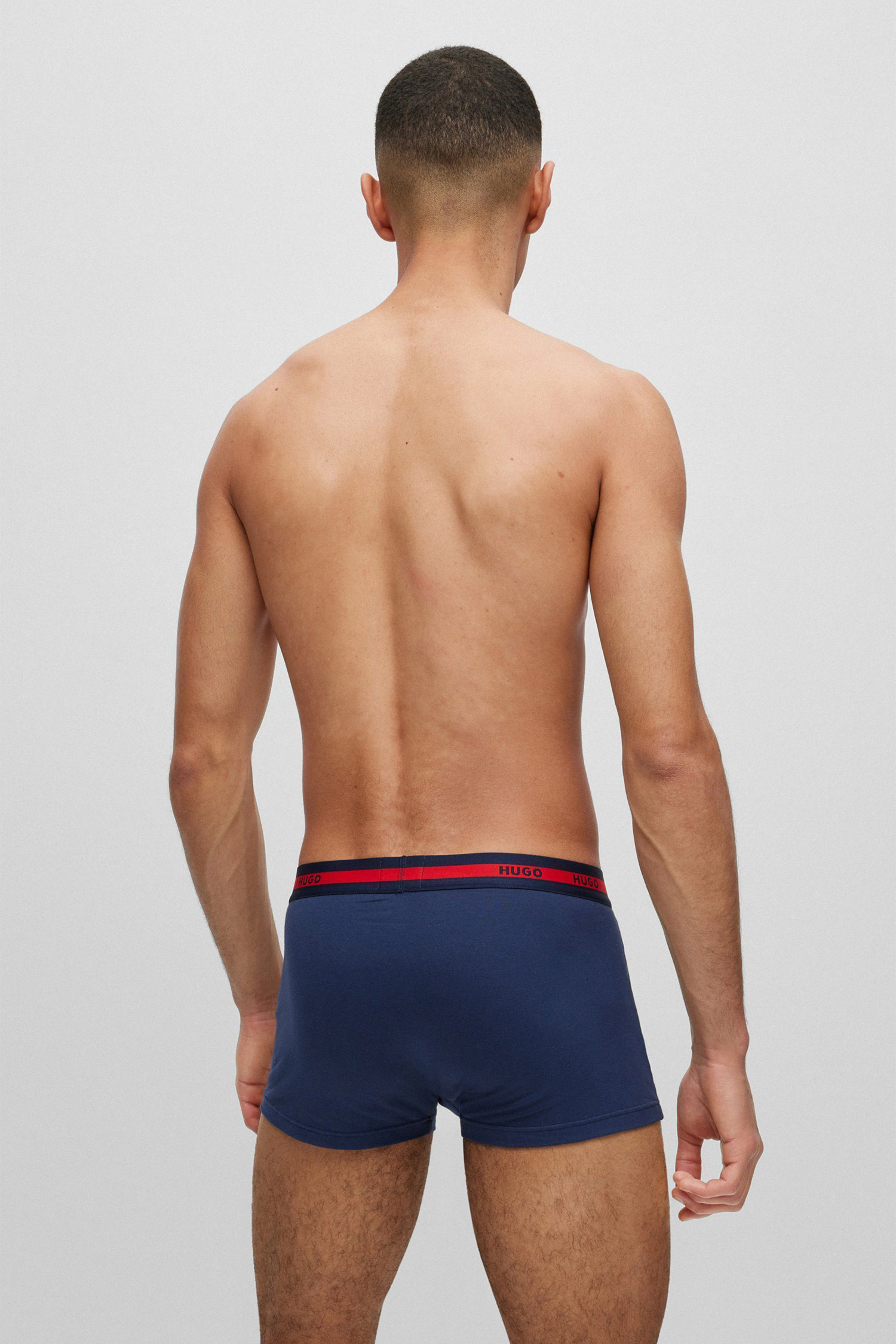 Чоловічі темно-сині боксери (3 шт) HUGO 50492375;411