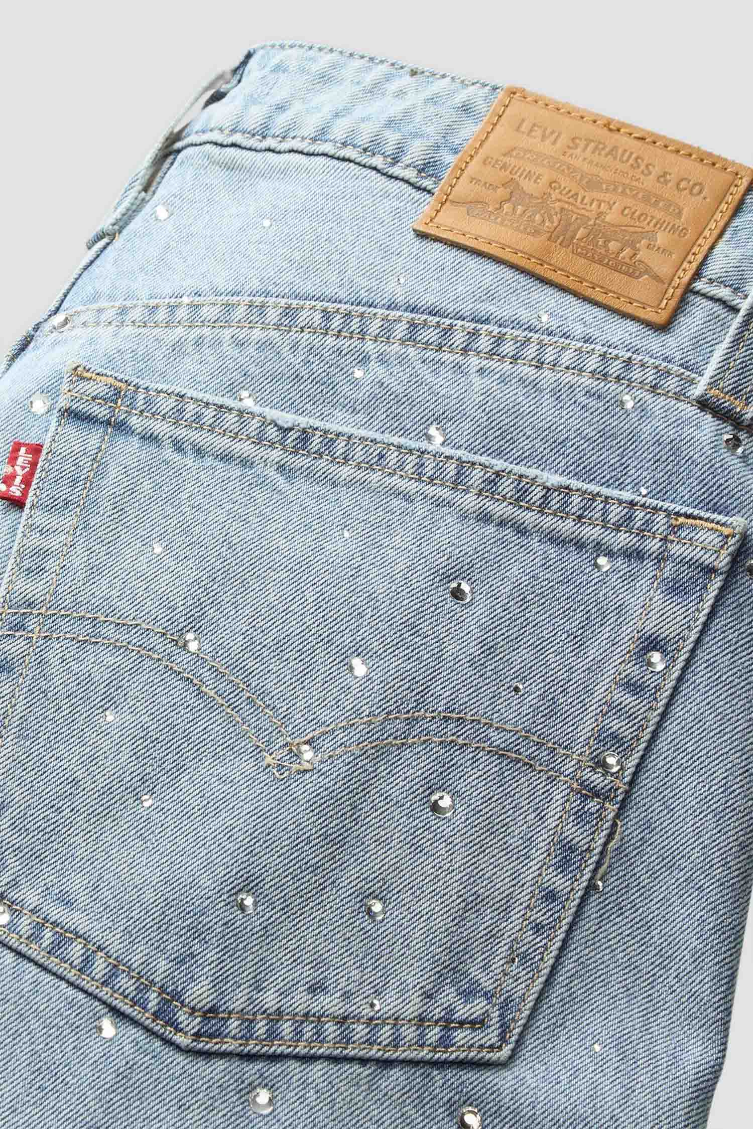 Женские голубые джинсы Baggy Dad Barrel Levi’s® 0039A;0007