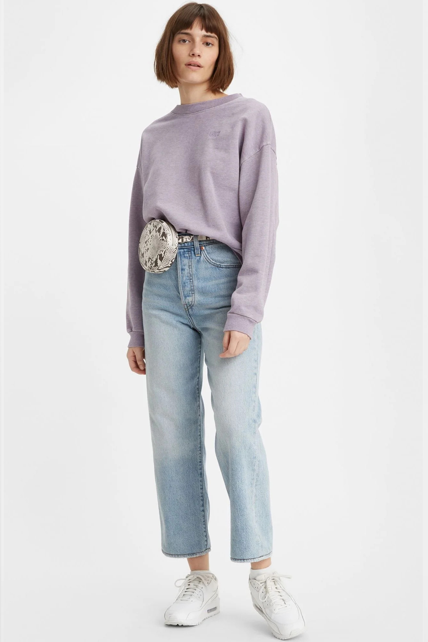 Женские голубые джинсы Ribcage Straight Ankle Levi’s® 72693;0055