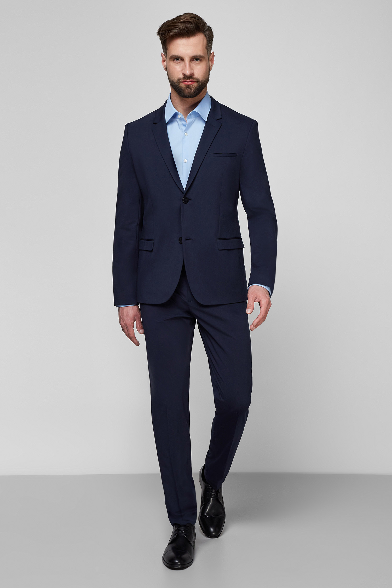 Мужской темно-синий костюм (пиджак, брюки) HUGO 50450961;410