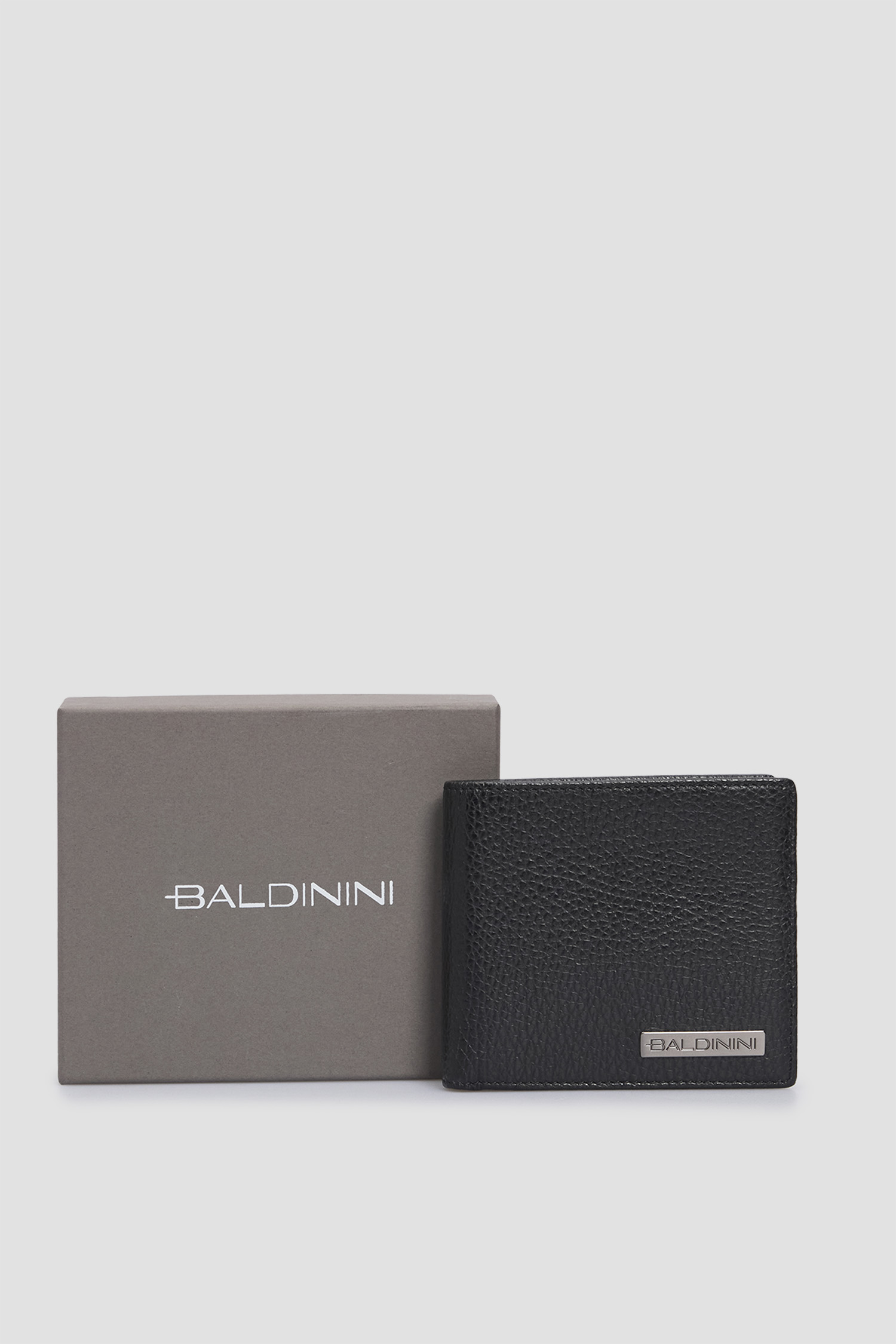 Мужской черный кожаный кошелек BALDININI Q3A003XXCERV;0000