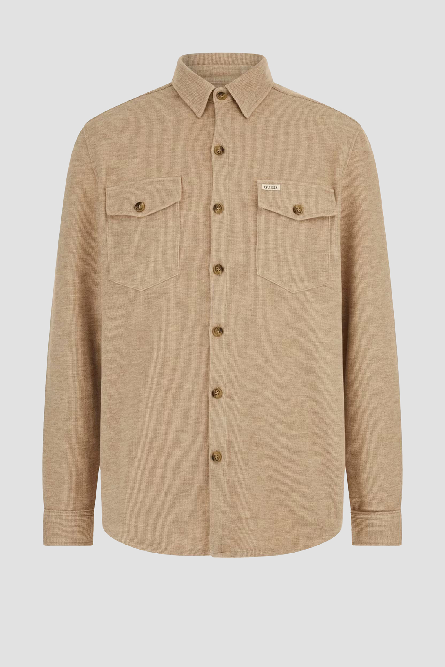 Чоловіча бежева вельветова сорочка Guess M4BH61.WGKE0;H155