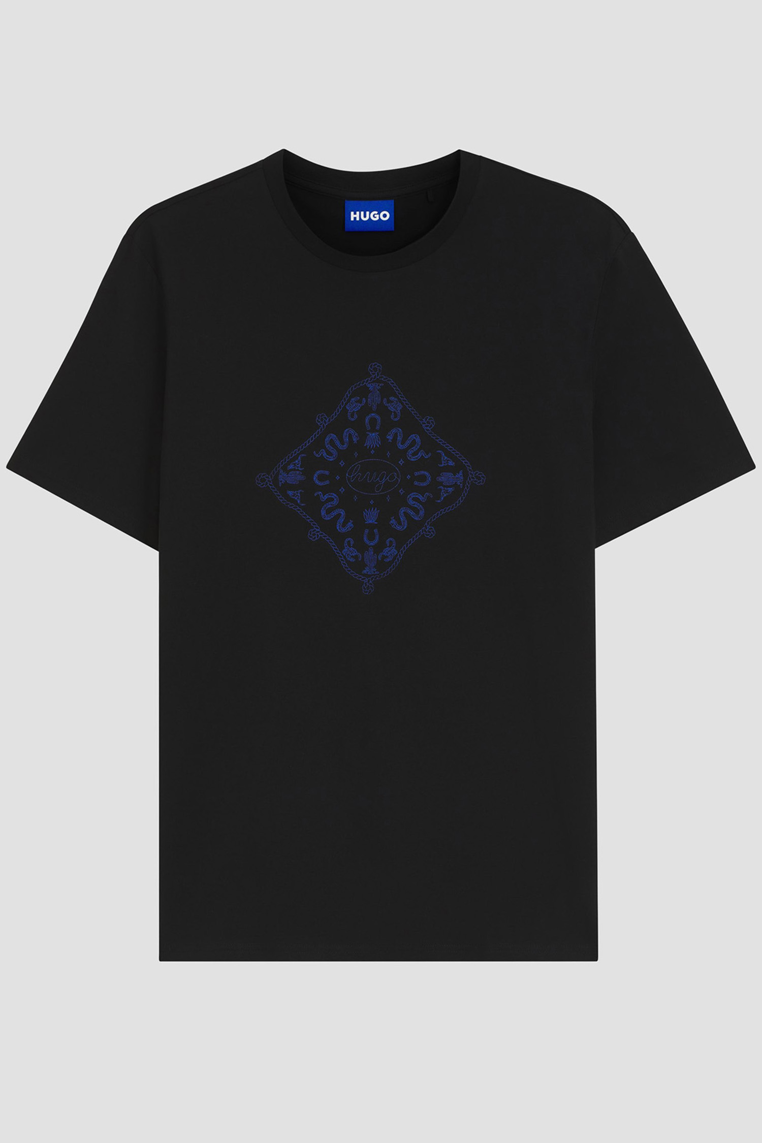 Чоловіча чорна футболка HUGO BLUE 50572760;001