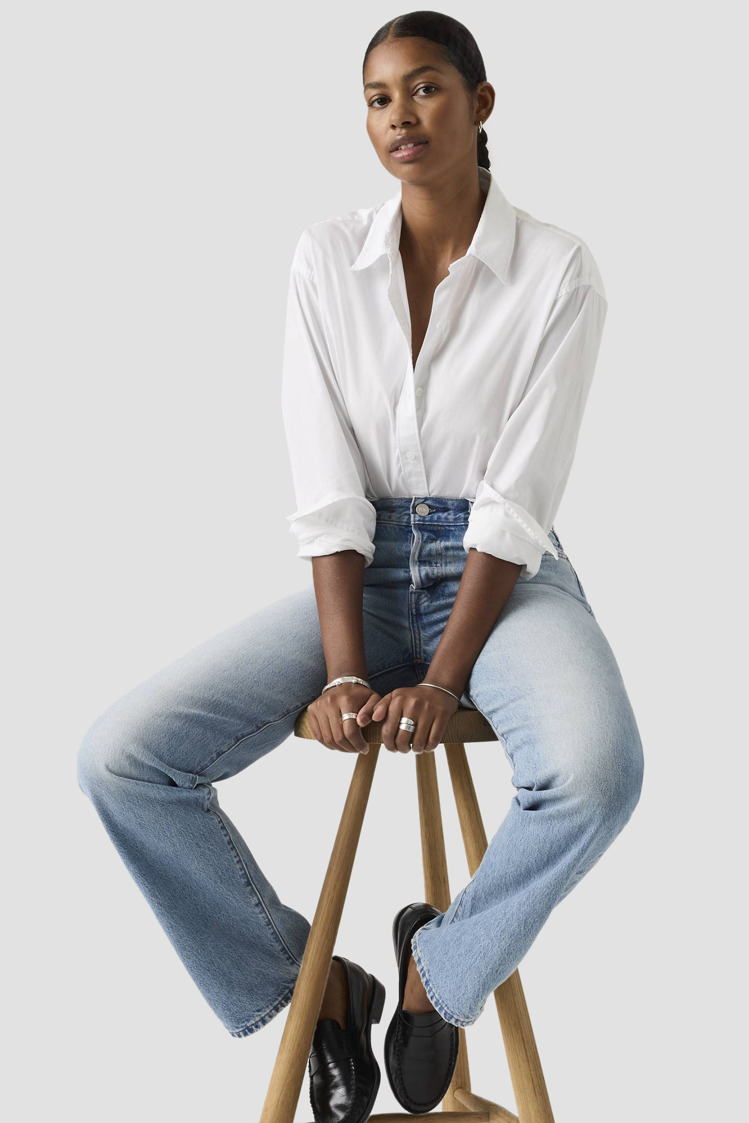 Жіноча біла сорочка Harlie Levi’s® 003P2;0007