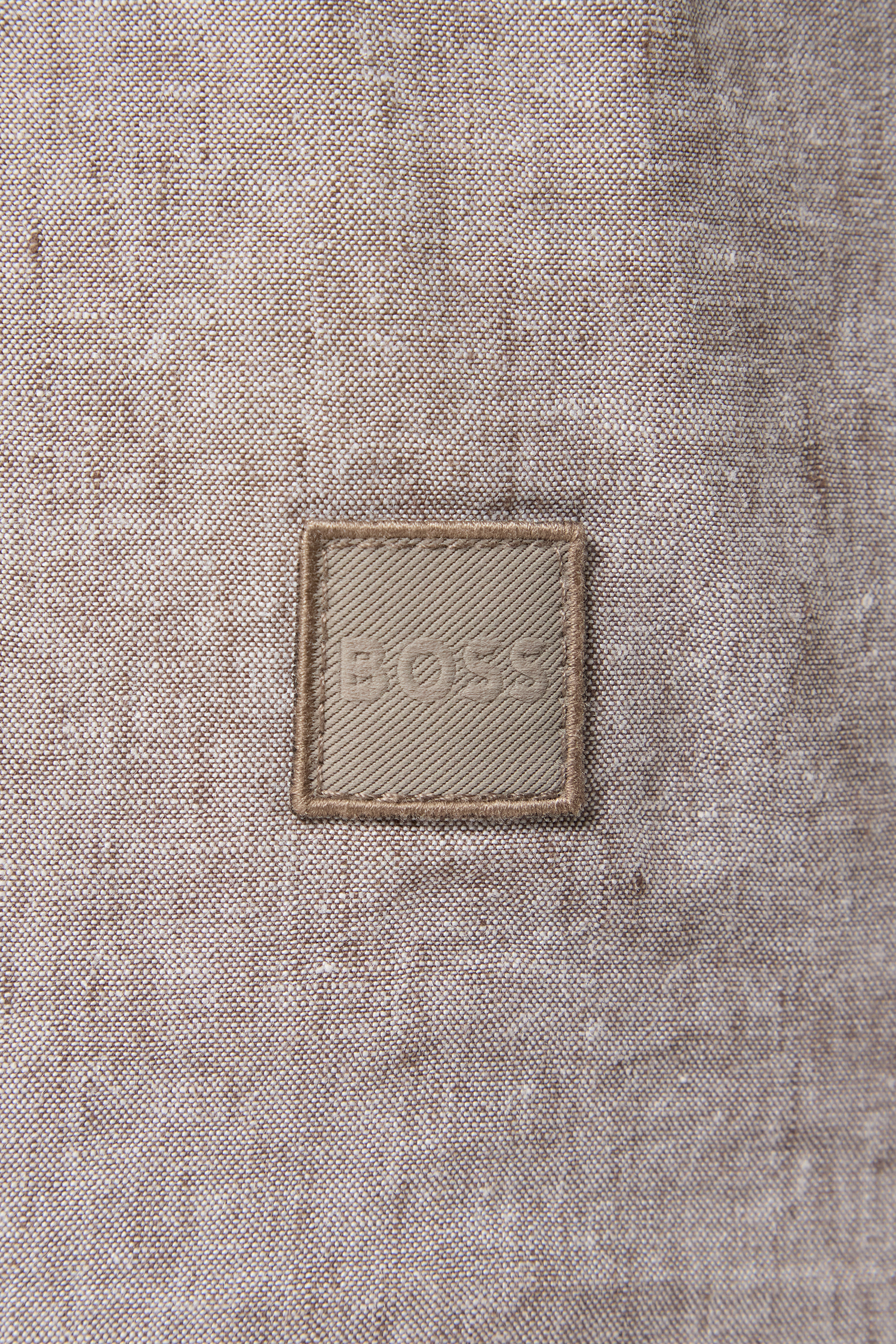 Чоловічі бежеві лляні шорти BOSS Orange 50536888;294