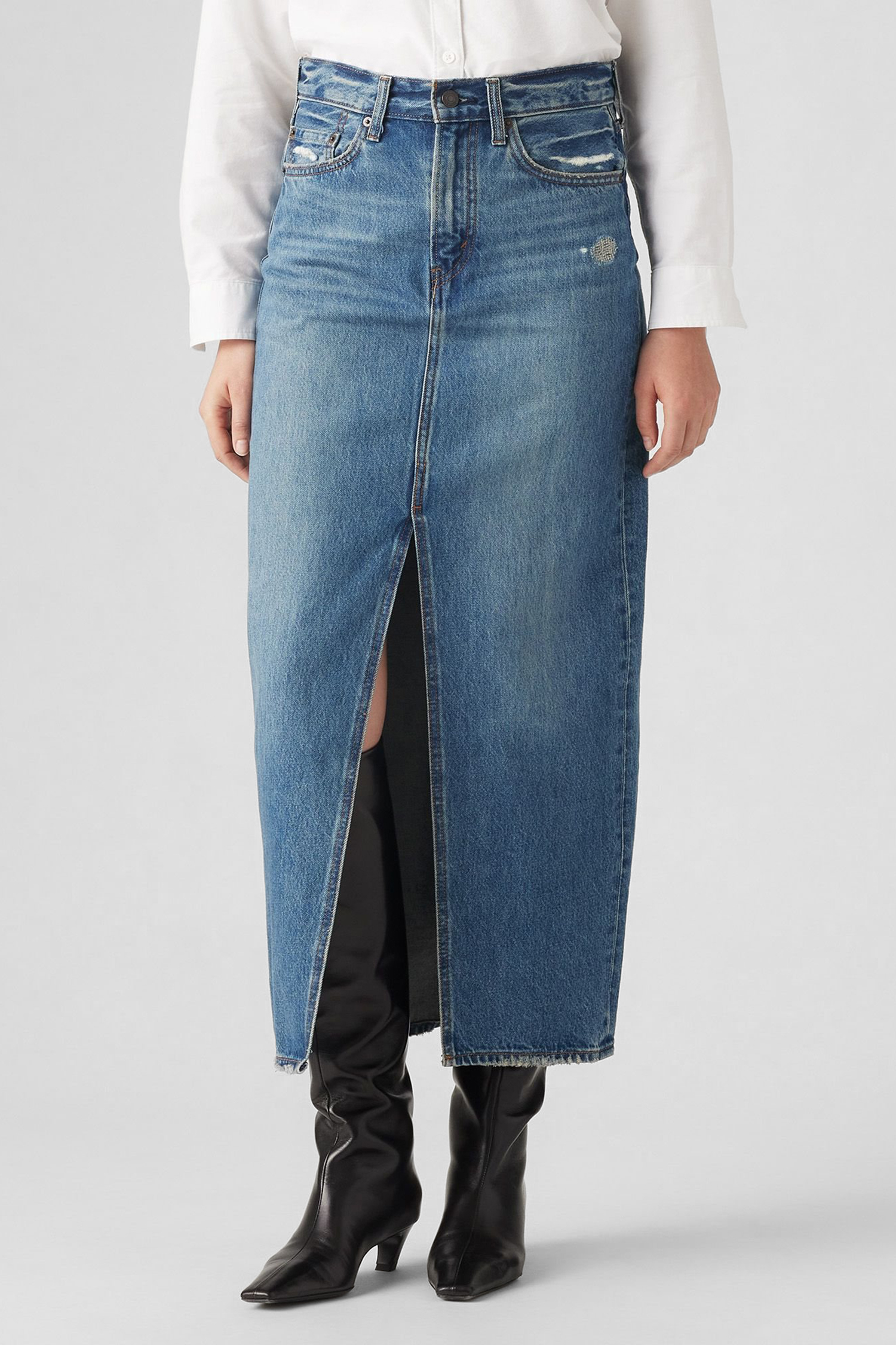 Женская синяя джинсовая юбка Levi’s® A7512;0008