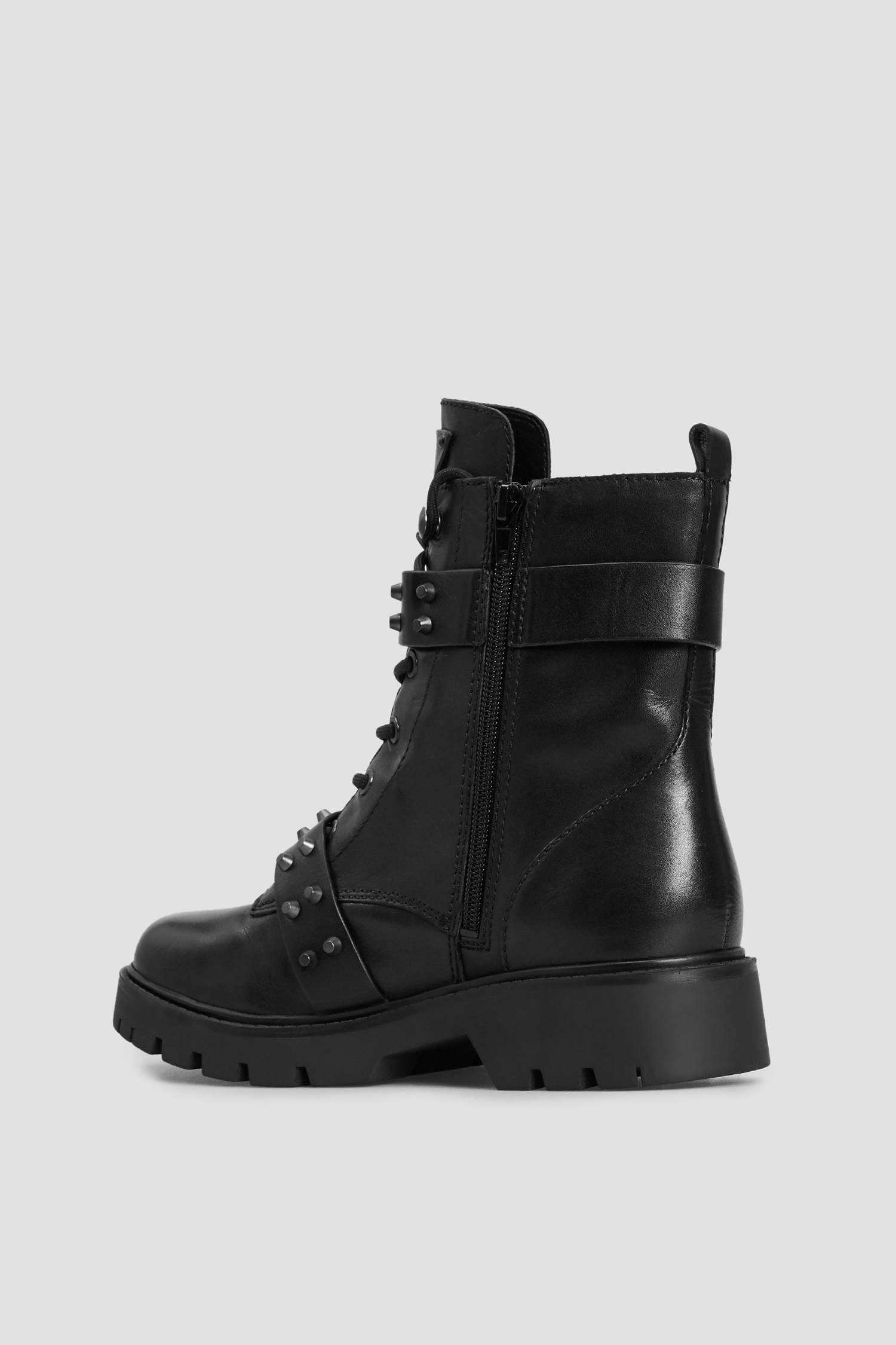 Женские черные кожаные ботинки Guess FL8ROD.LEA10;BLACK