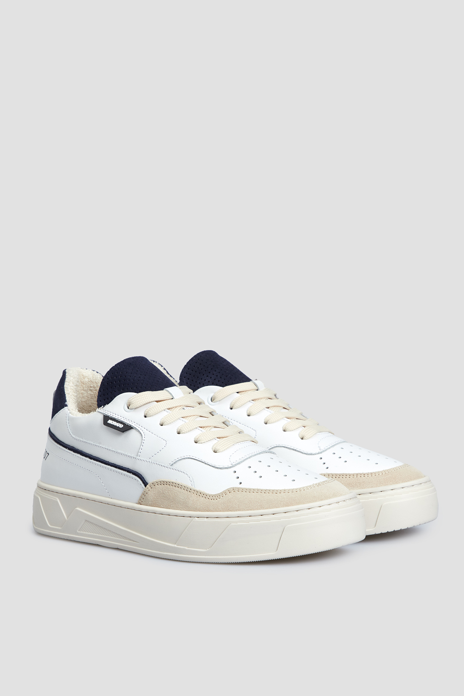 Чоловічі білі шкіряні кросівки Antony Morato MMFW01612.LE300001;7073