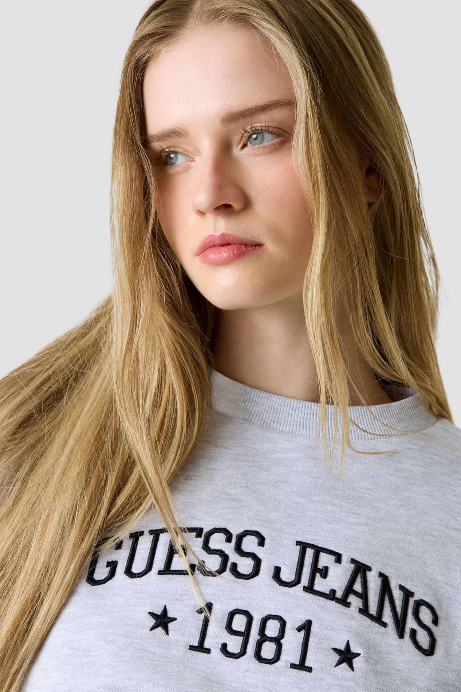 Женский серый свитшот Guess Jeans W6RQ03.K68I4;H91N