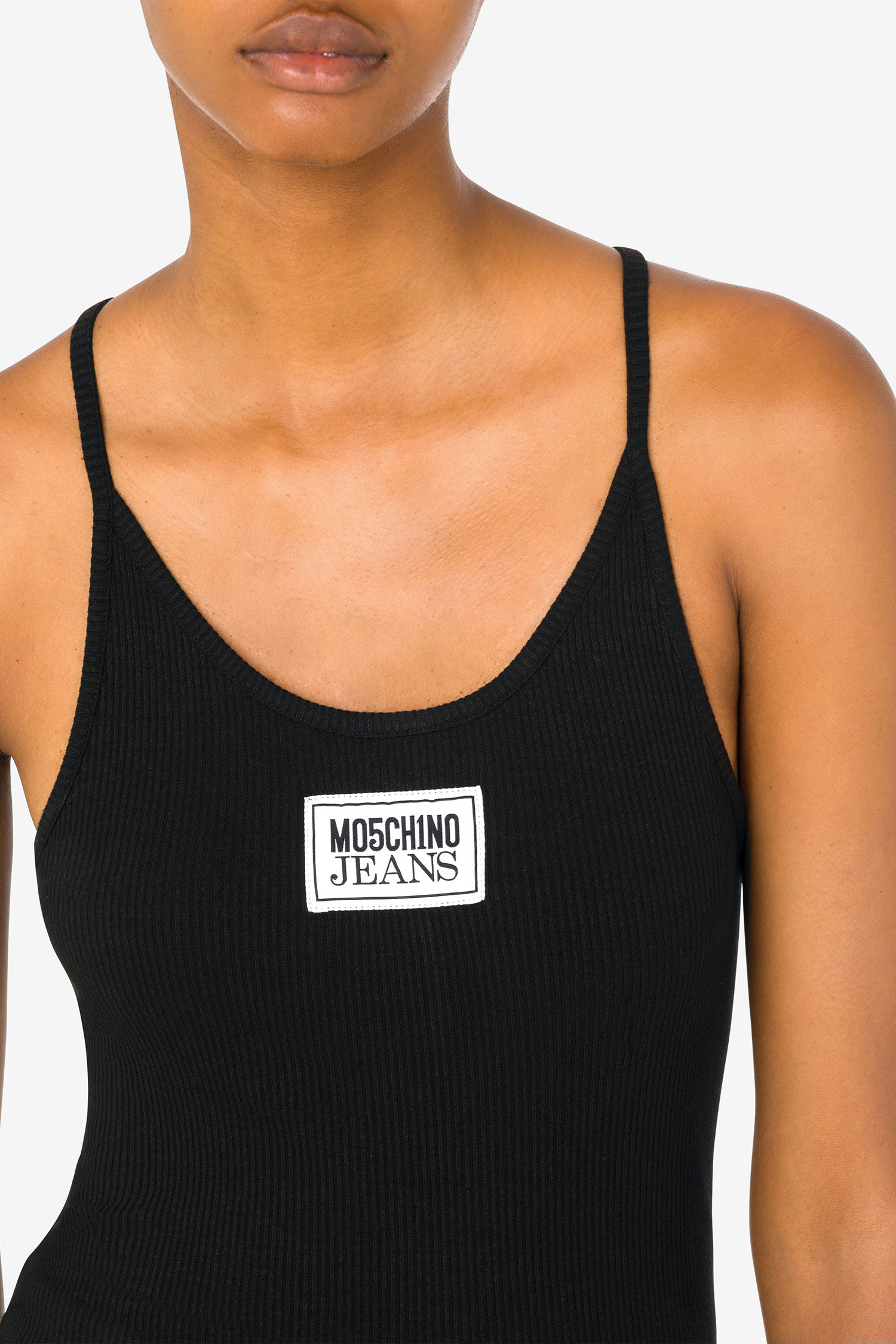 Женская черная майка Moschino A0809.3259;0555