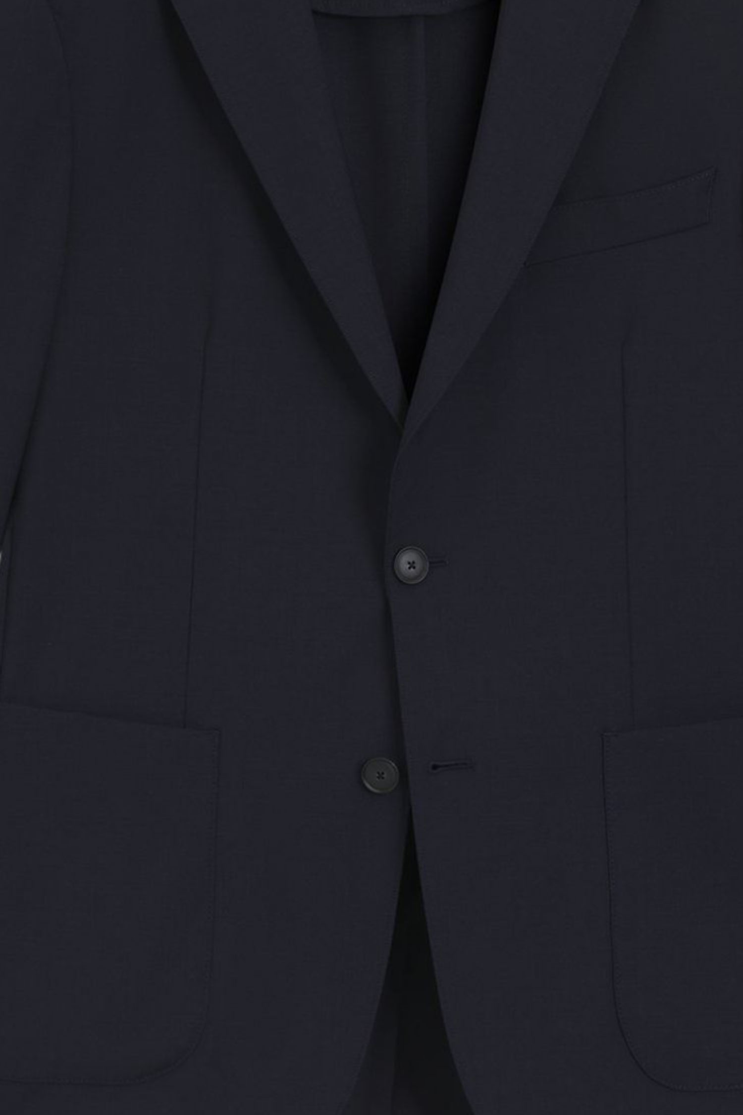 Мужской темно-синий шерстяной блейзер BOSS 50556757;404