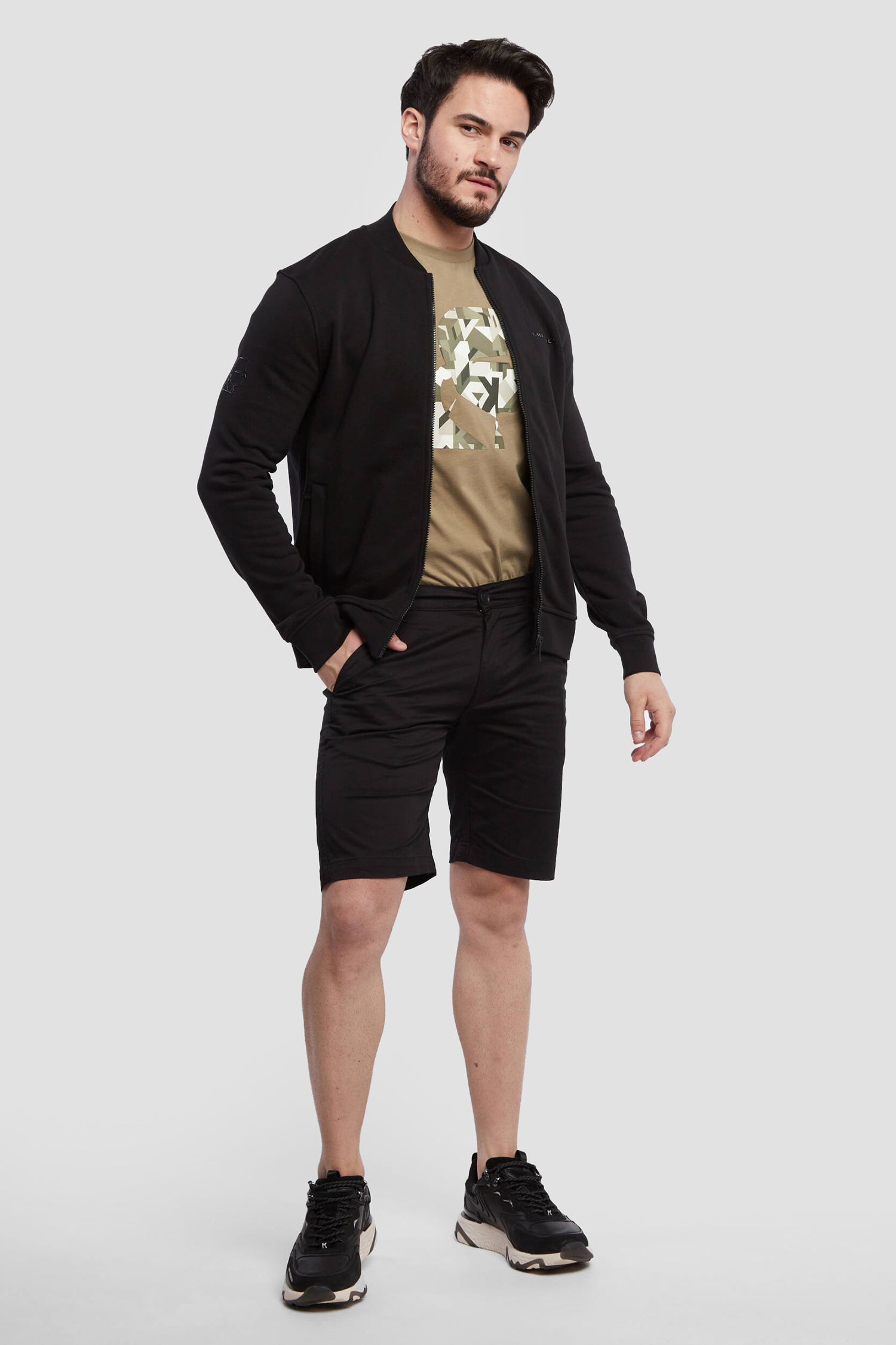 Мужская черная спортивная кофта Karl Lagerfeld 521900.705412;910