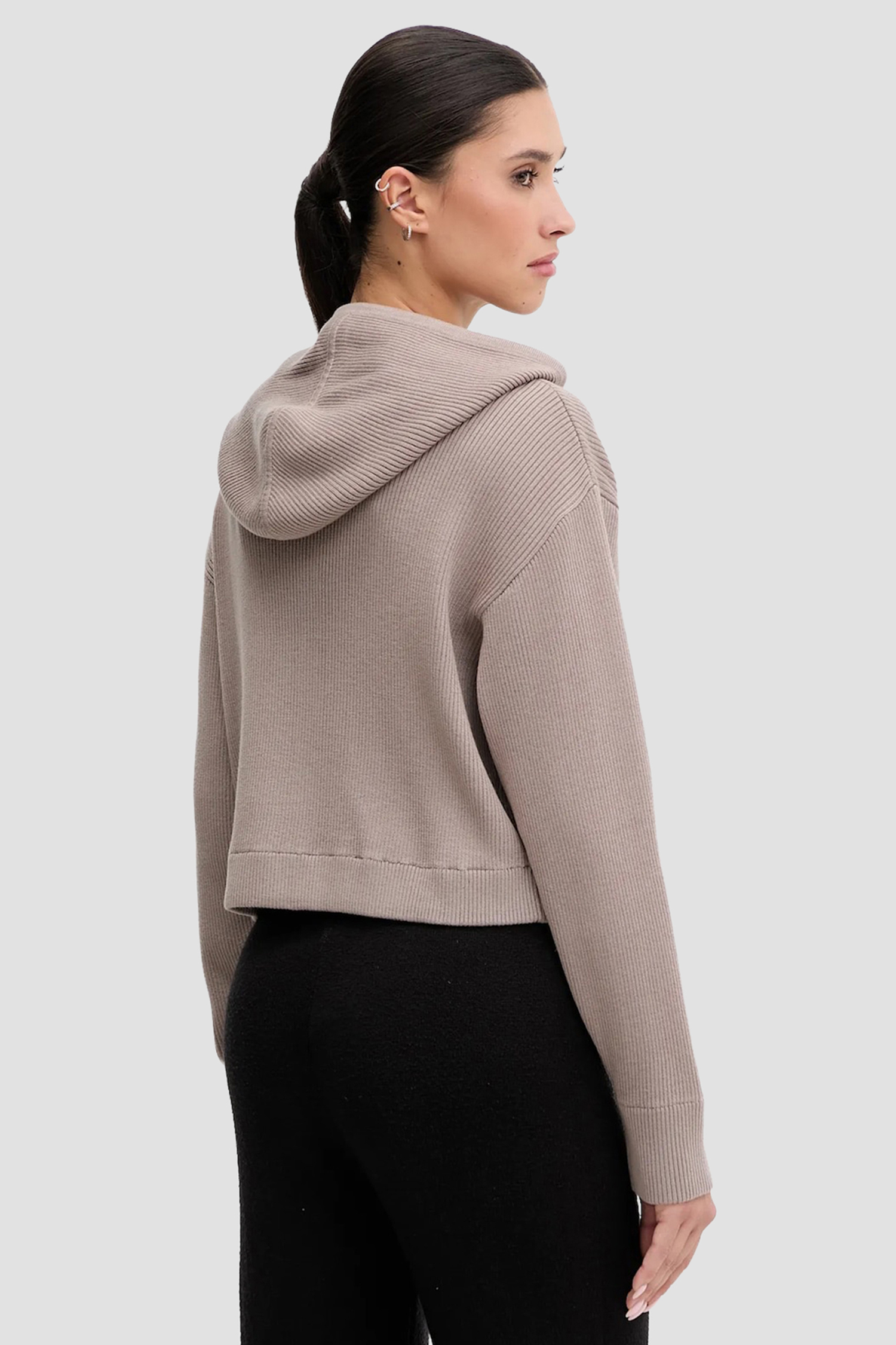 Жіноча сіра кофта на блискавці Guess V5BR05.Z3JD2;G9L3