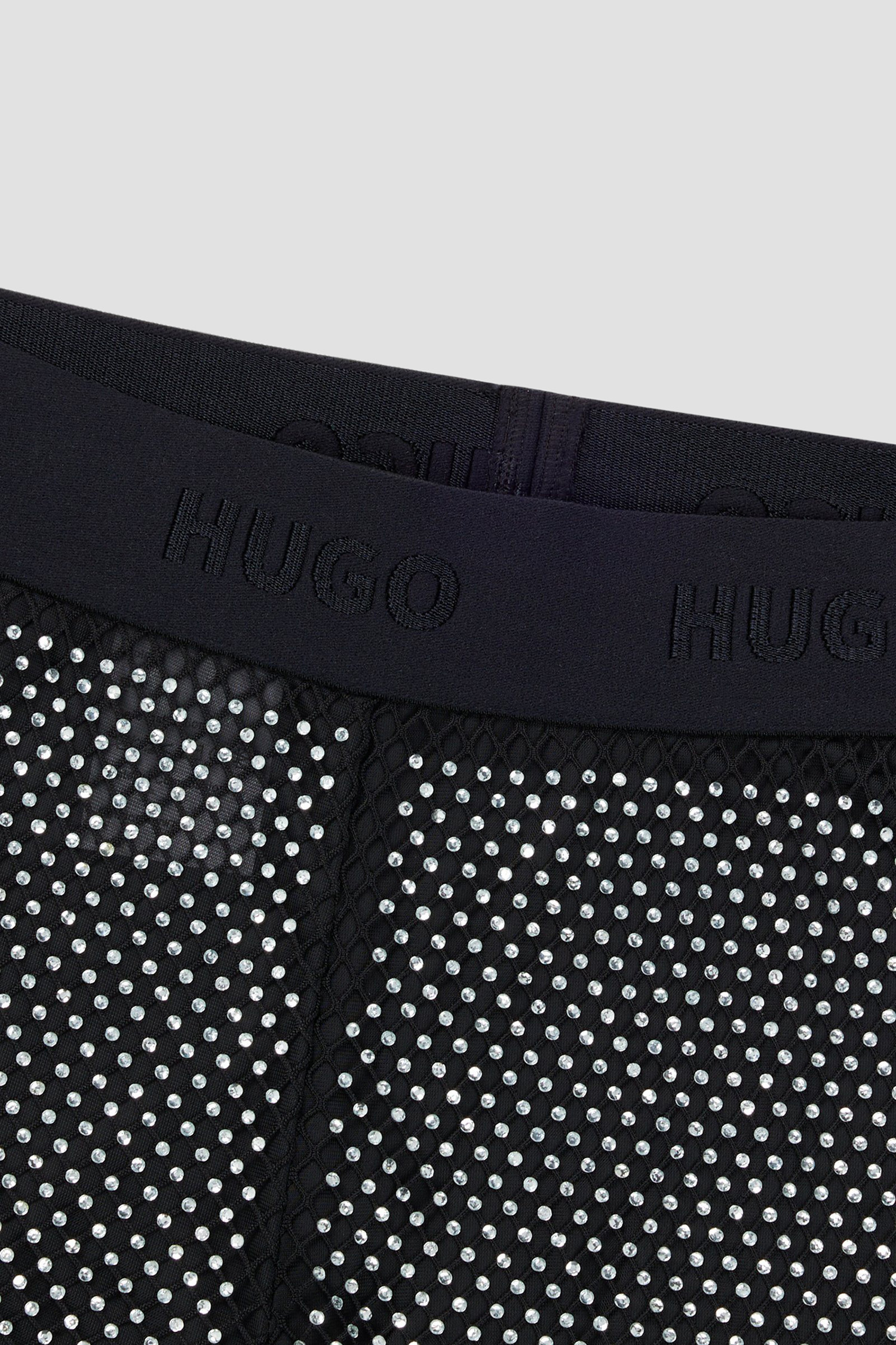 Женские черные брюки HUGO x Bella Poarch HUGO 50508893;001