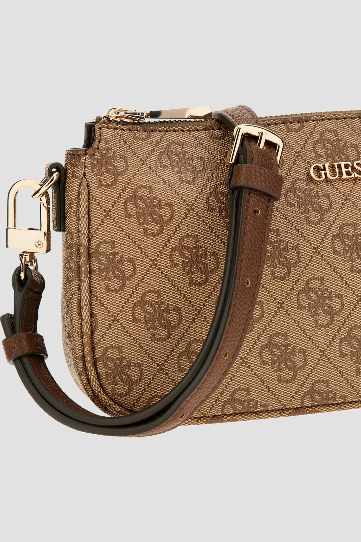 Женская бежевая сумка с узором Guess HWBG78.79710;LGW