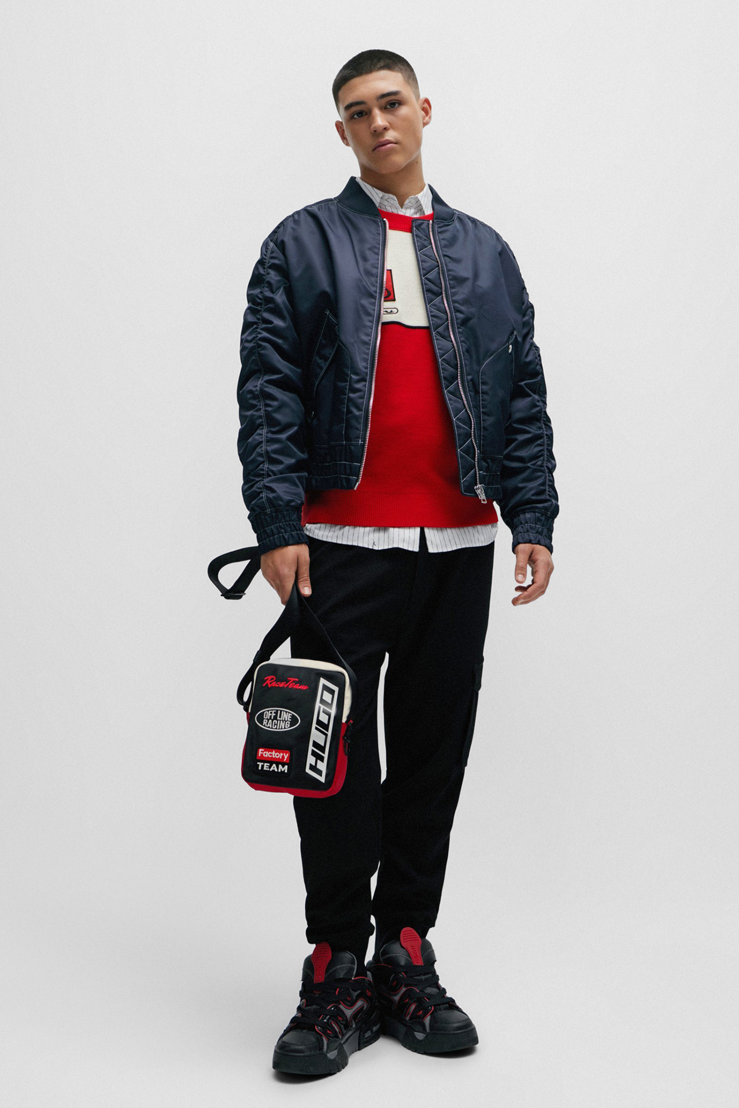 Мужская черная сумка HUGO 50511231;001